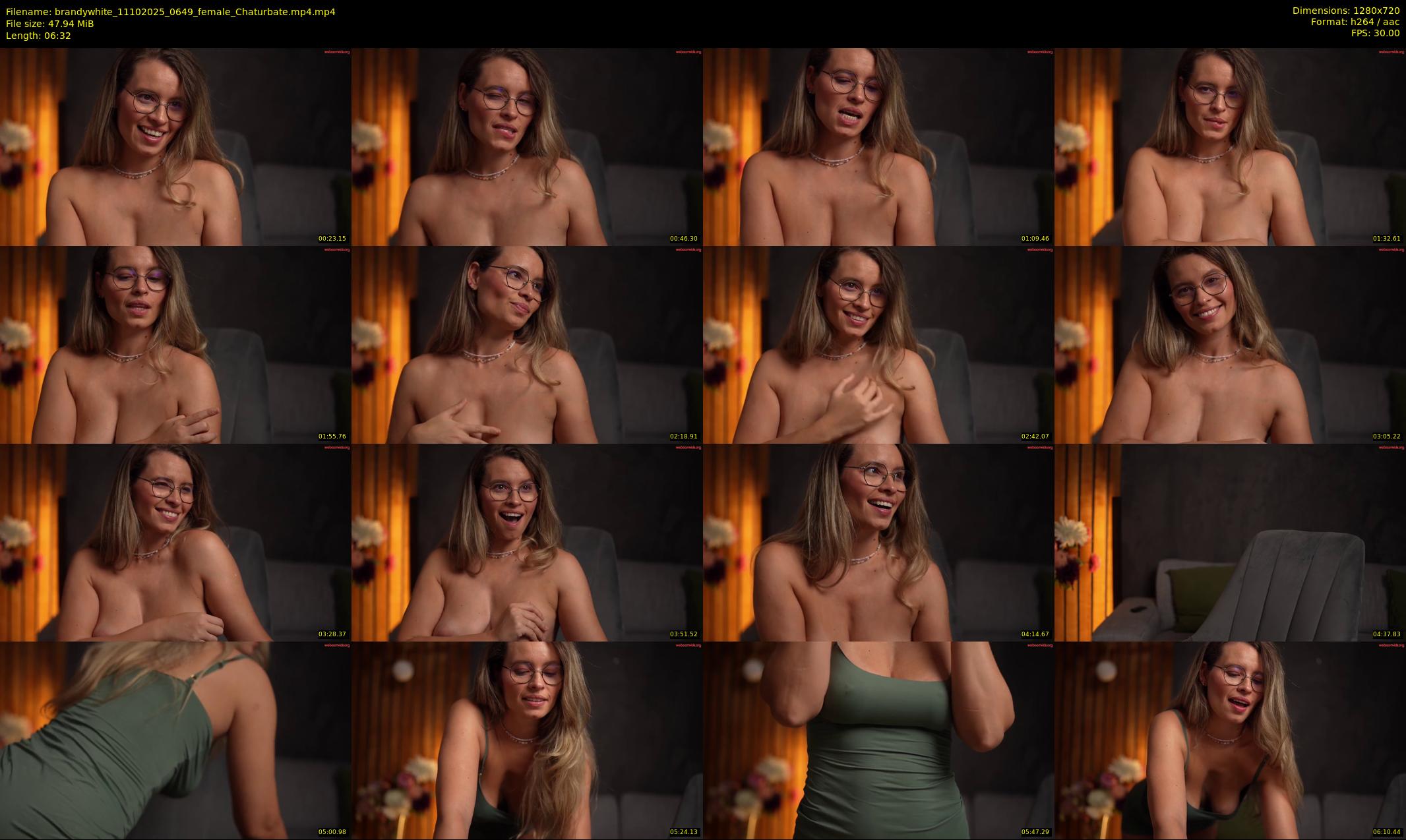 brandywhite — 7 minute Chaturbate female cam show recording, 720p, Oct 11, 2025