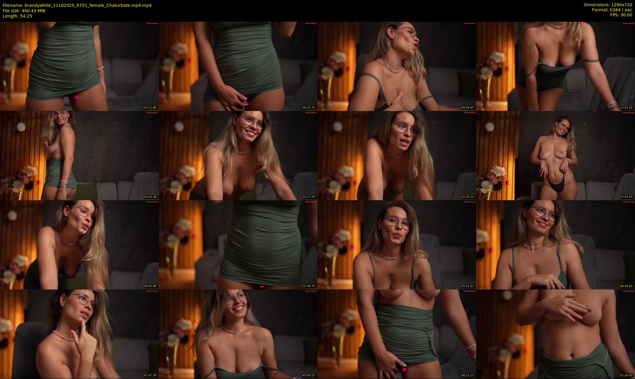 brandywhite — 55 minute Chaturbate female cam show recording, 720p, Oct 11, 2025