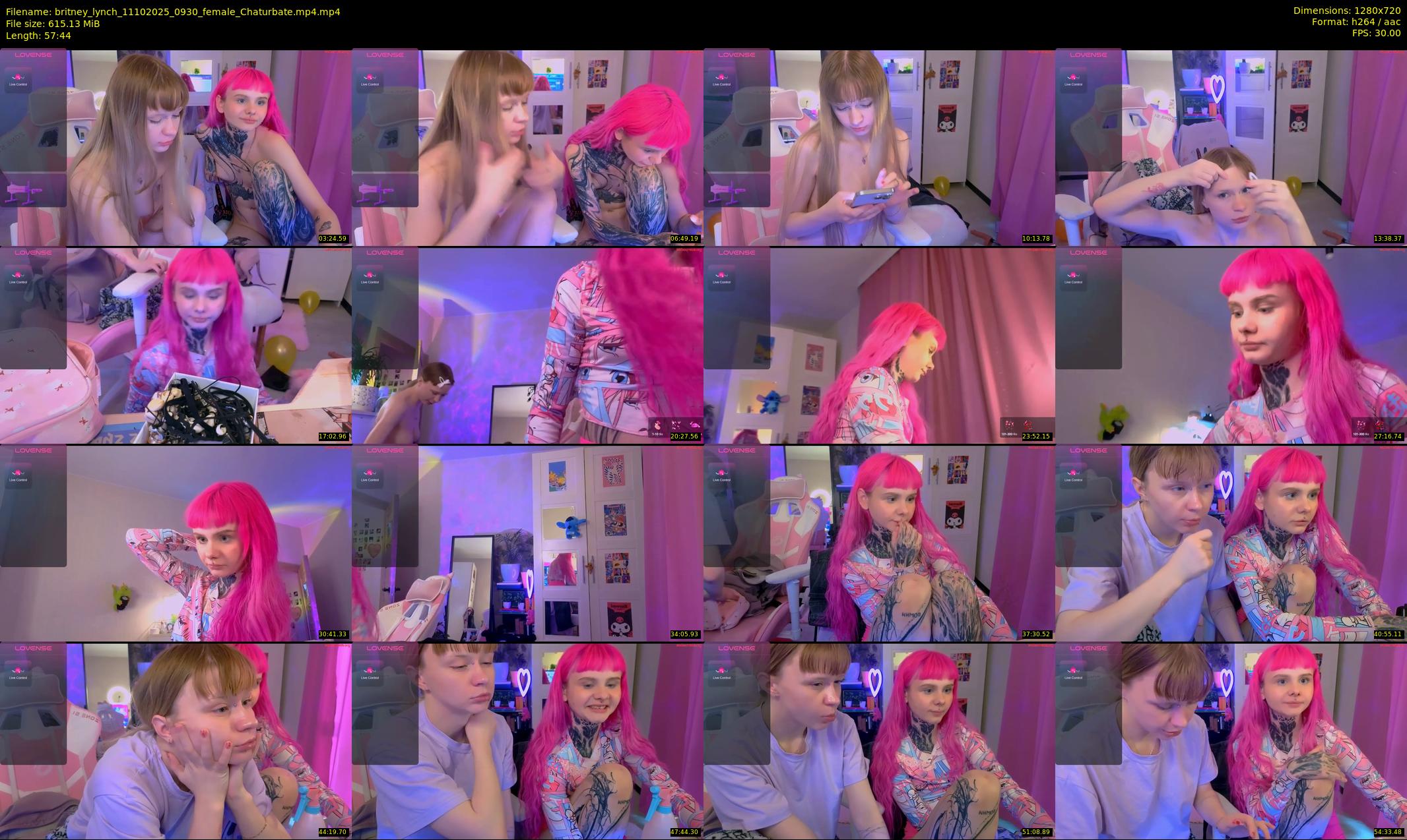 britney_lynch — 58 minute Chaturbate female cam show recording, 720p, Oct 11, 2025