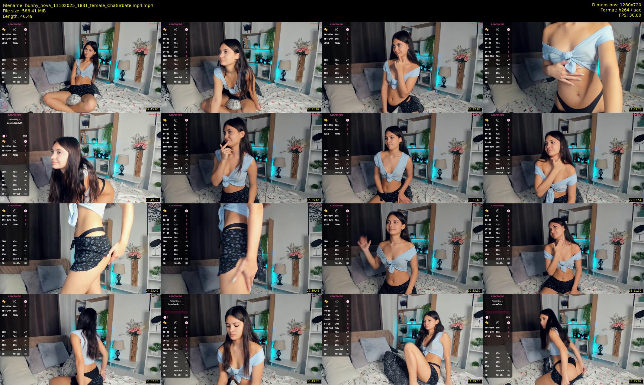 bunny_nova — 47 minute Chaturbate female cam show recording, 720p, Oct 11, 2025