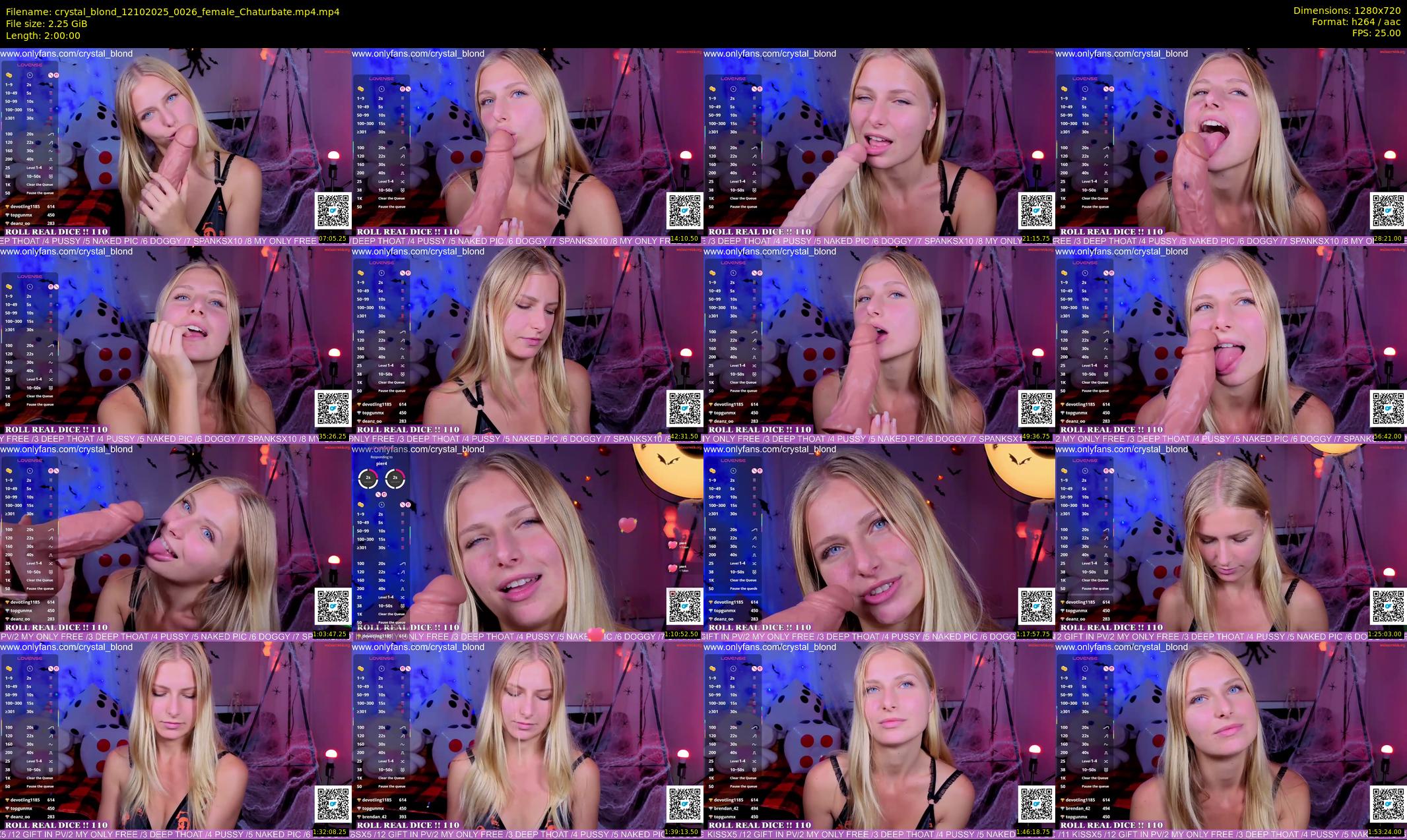 crystal_blond — 120 minute Chaturbate female cam show recording, 720p, Oct 12, 2025