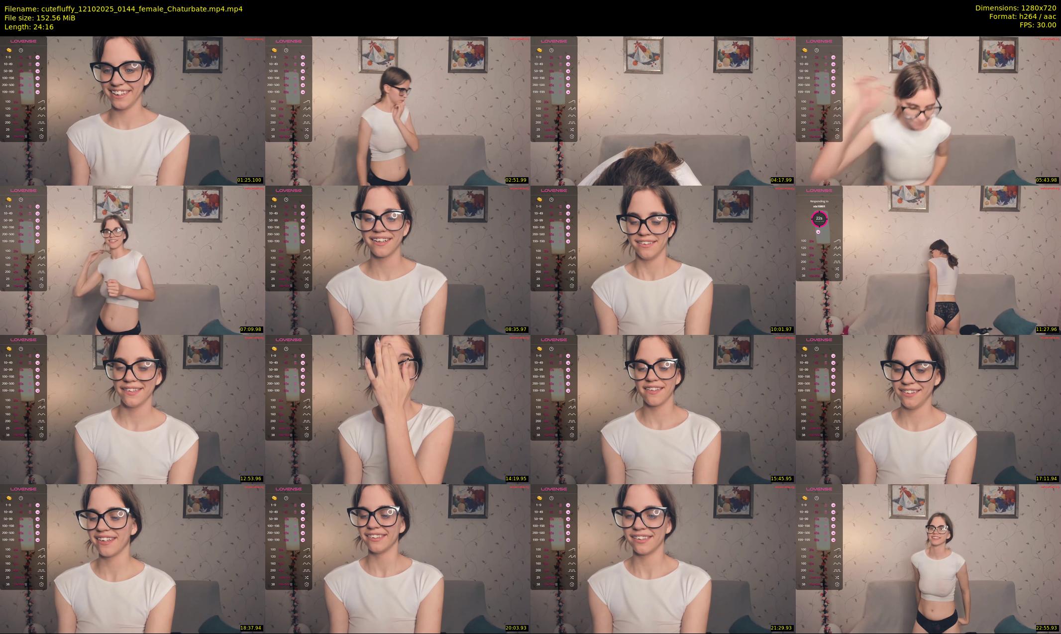 cutefluffy — 25 minute Chaturbate female cam show recording, 720p, Oct 12, 2025