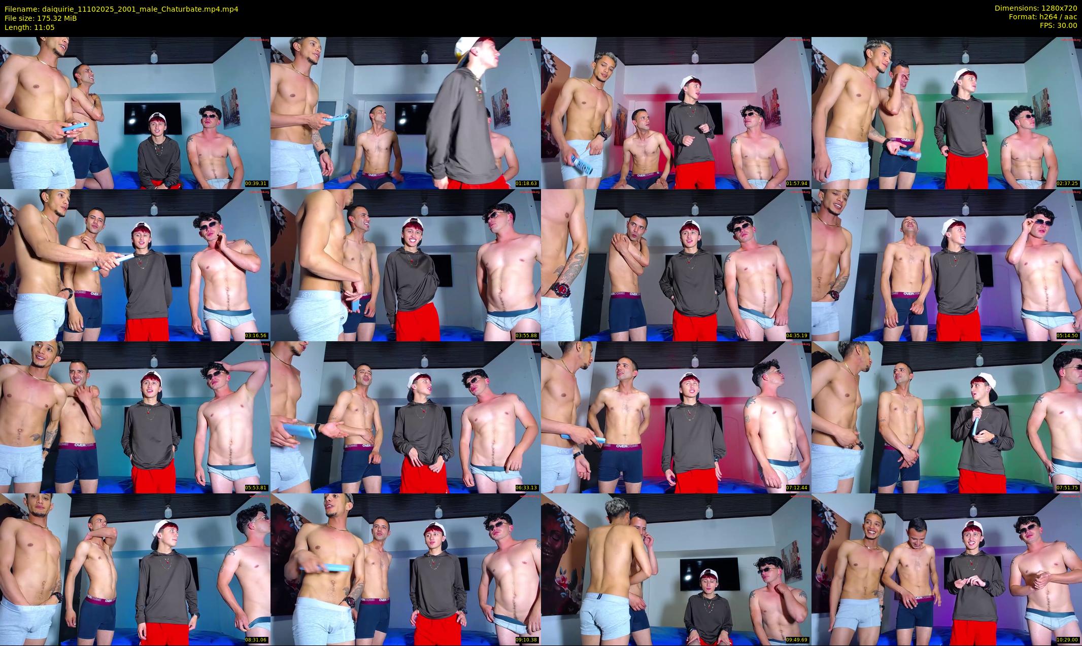 daiquirie — 12 minute Chaturbate male cam show recording, 720p, Oct 11, 2025