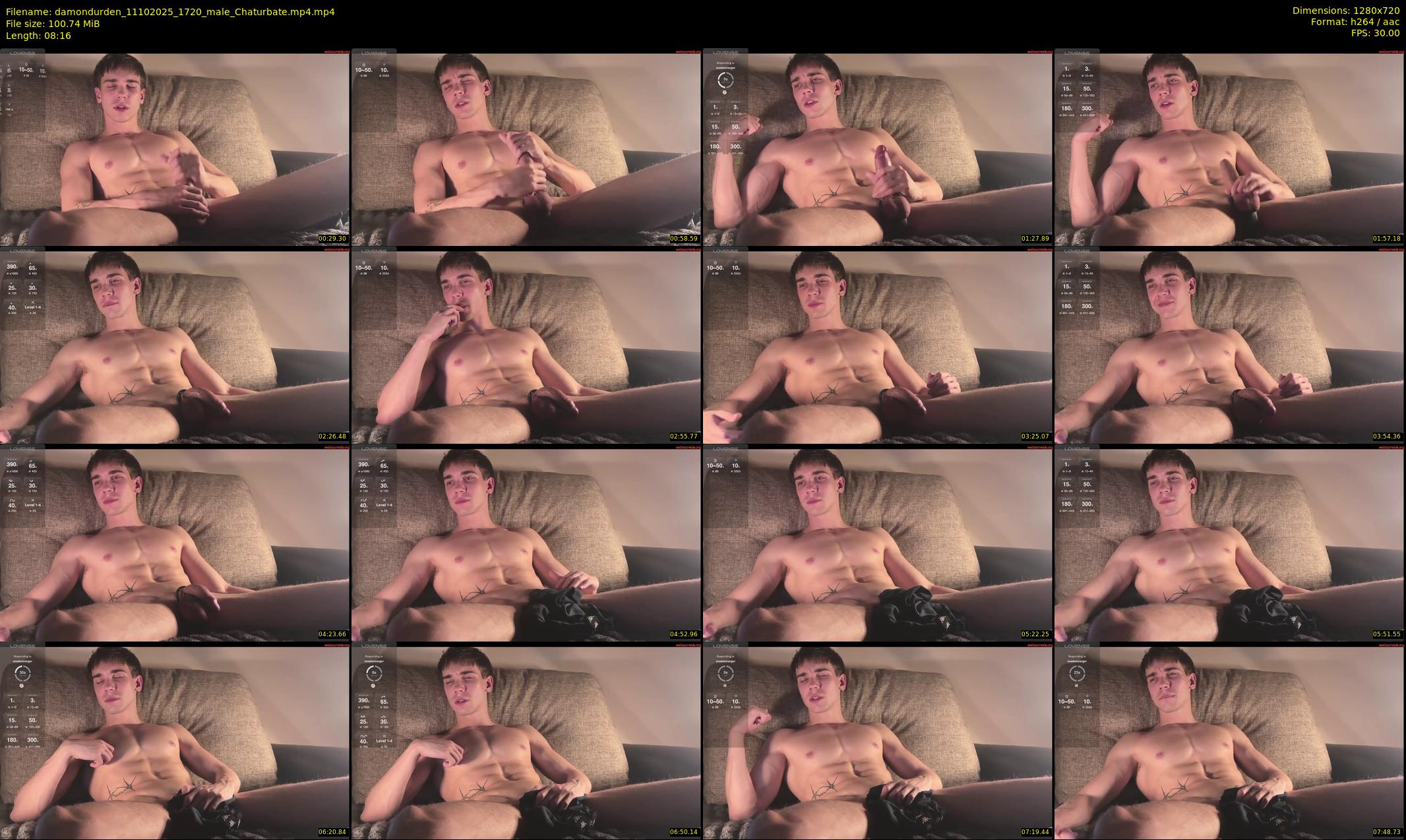 damondurden — 9 minute Chaturbate male cam show recording, 720p, Oct 11, 2025