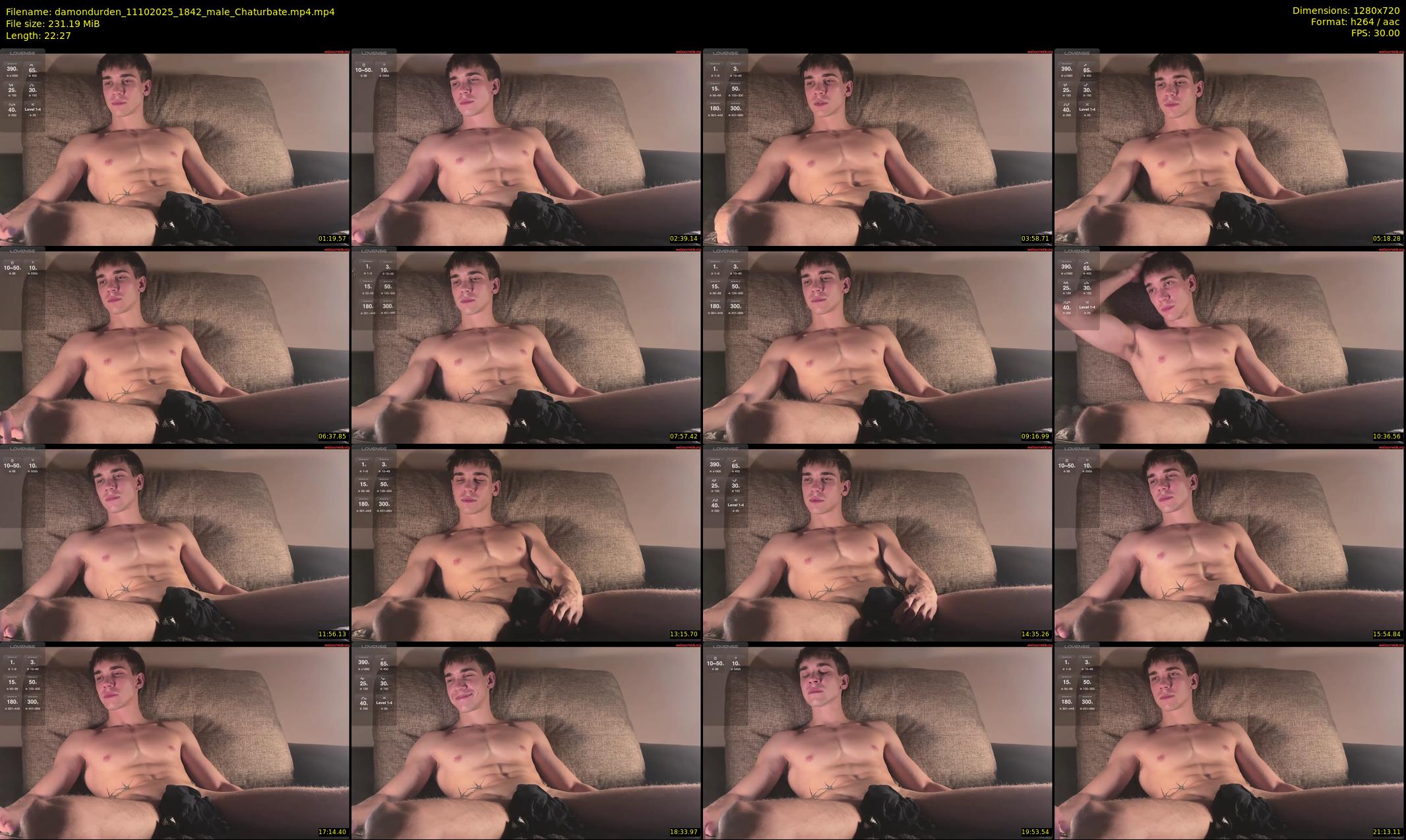 damondurden — 23 minute Chaturbate male cam show recording, 720p, Oct 11, 2025