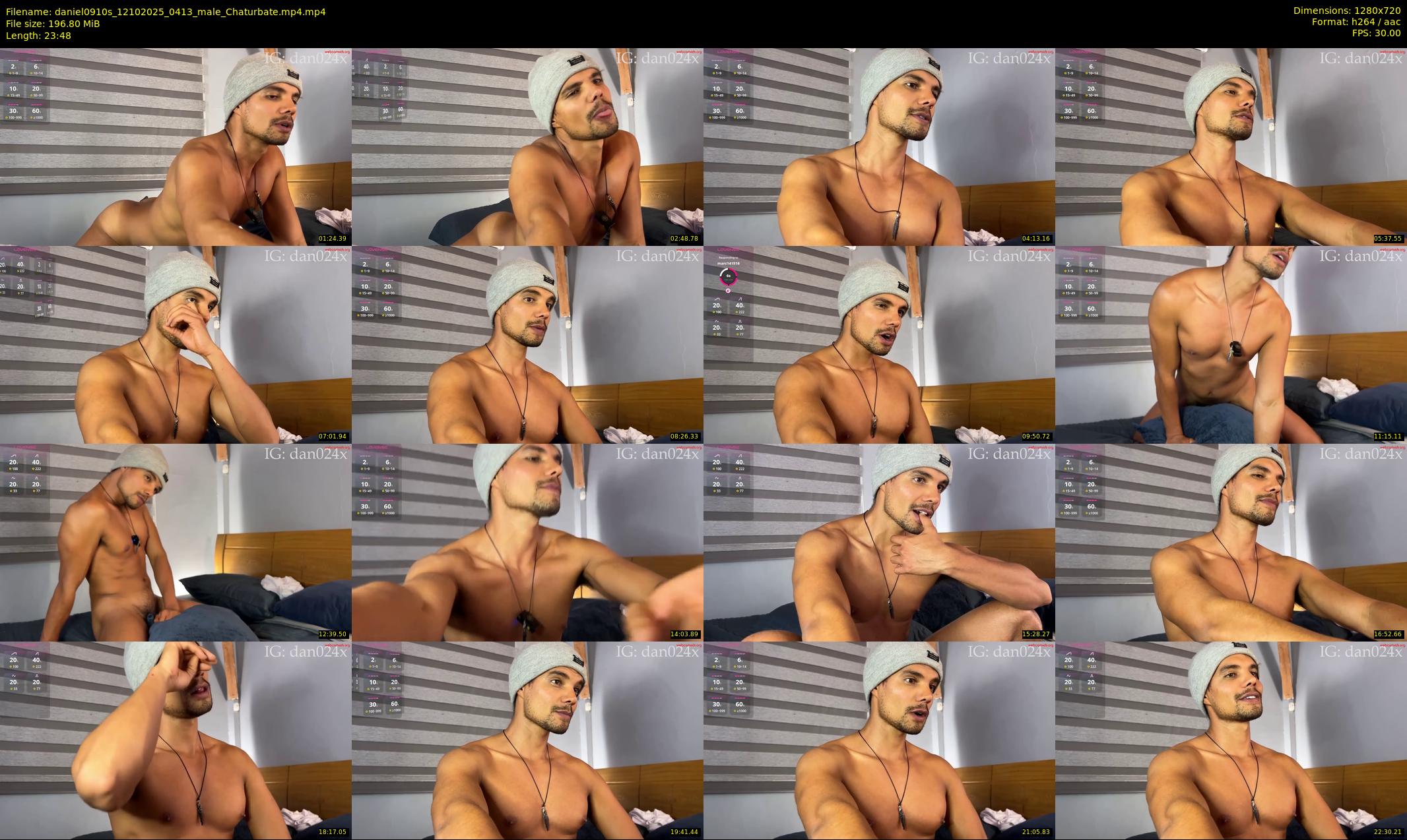 daniel0910s — 24 minute Chaturbate male cam show recording, 720p, Oct 12, 2025