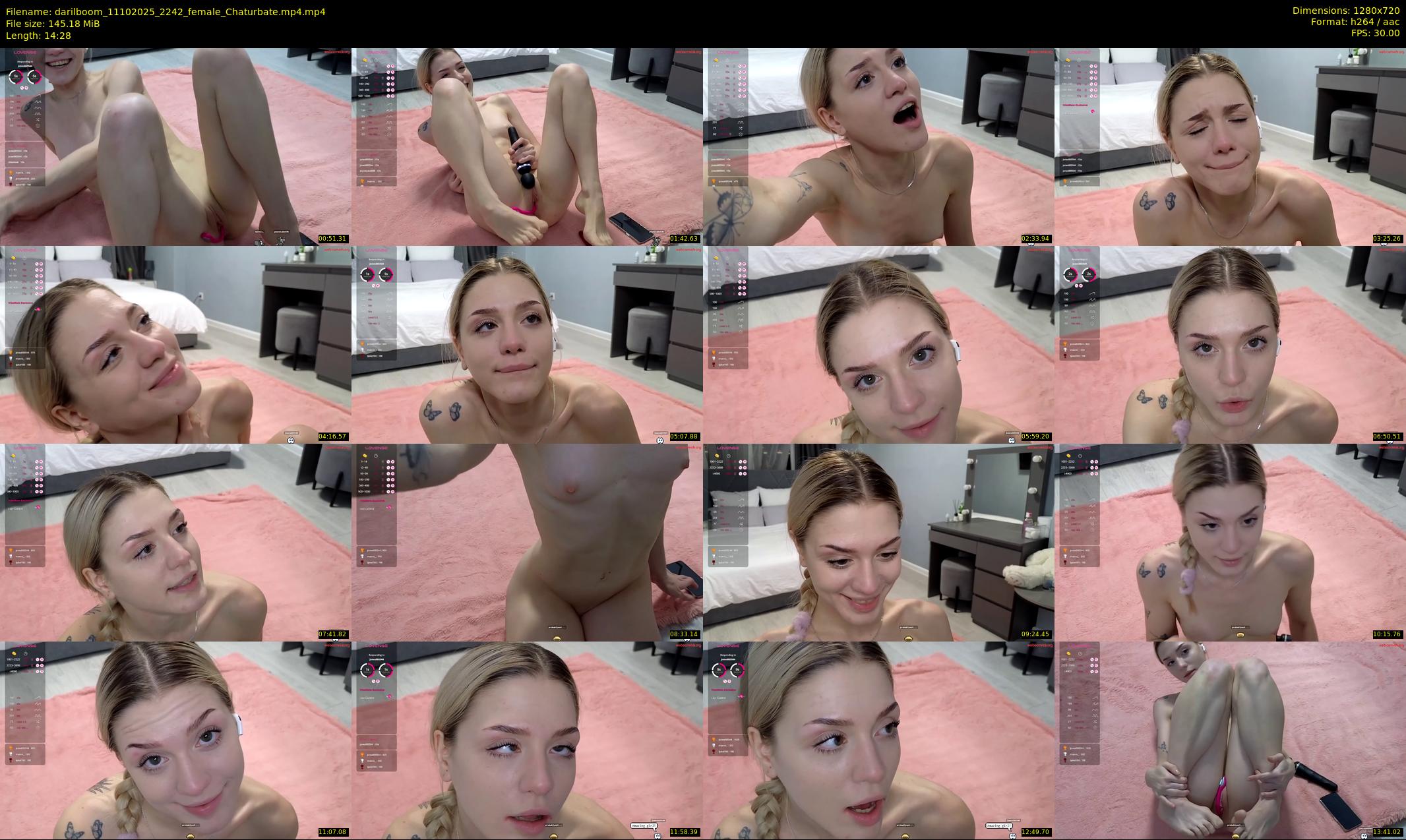 darilboom — 15 minute Chaturbate female cam show recording, 720p, Oct 11, 2025