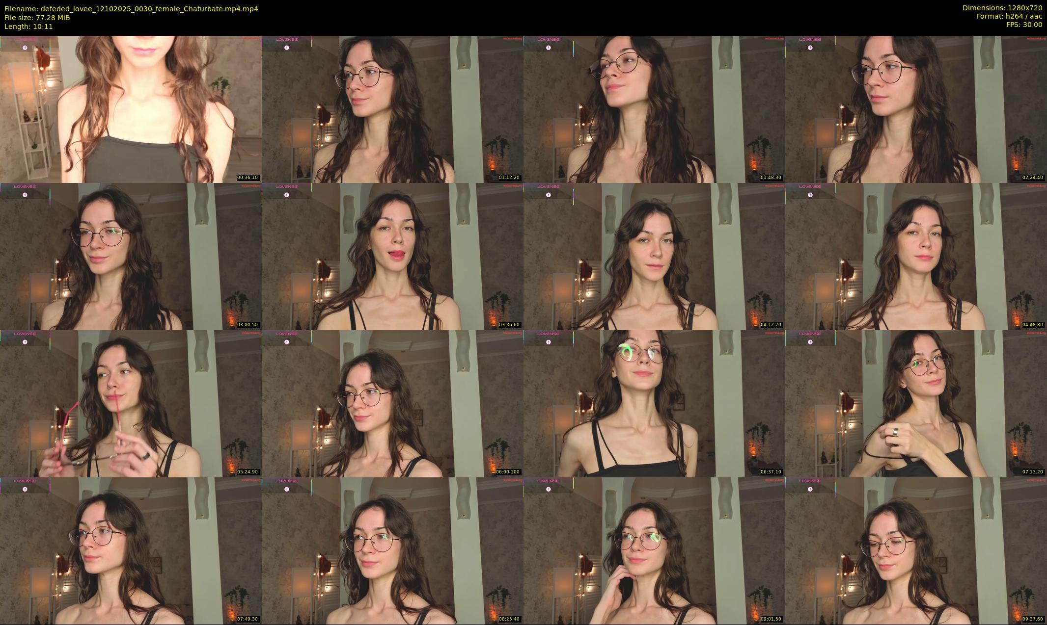 defeded_lovee — 11 minute Chaturbate female cam show recording, 720p, Oct 12, 2025
