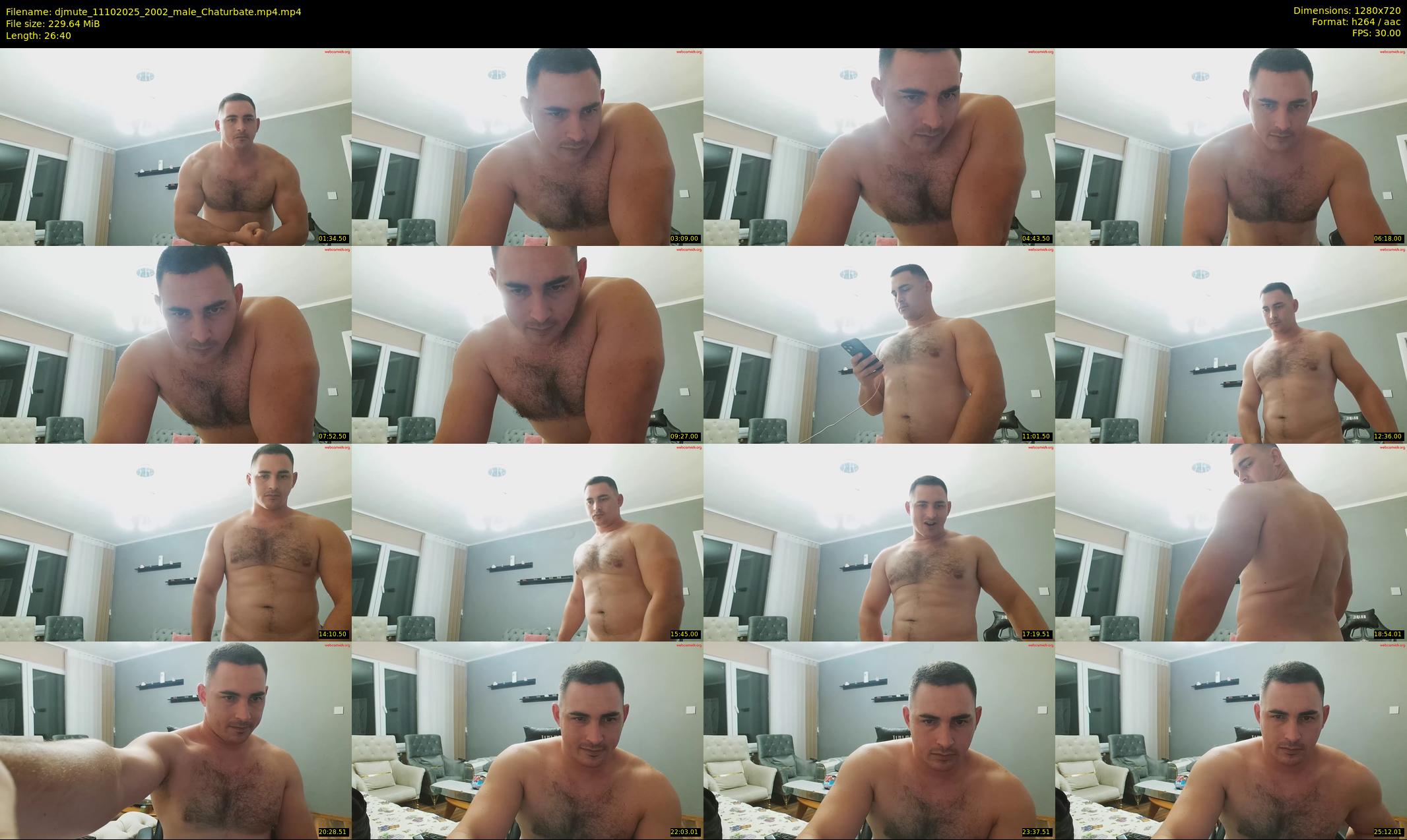 djmute — 27 minute Chaturbate male cam show recording, 720p, Oct 11, 2025