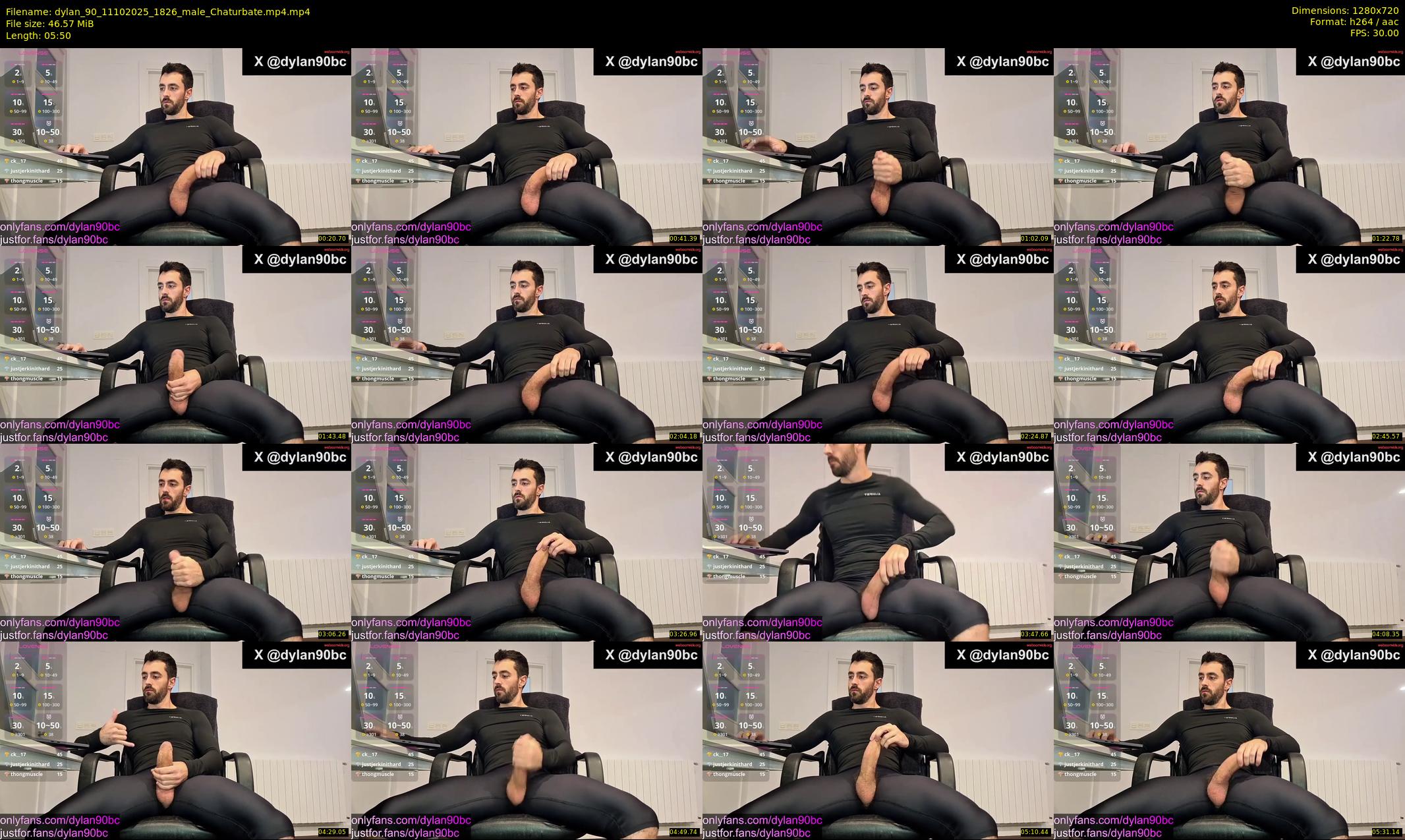 dylan_90 — 6 minute Chaturbate male cam show recording, 720p, Oct 11, 2025