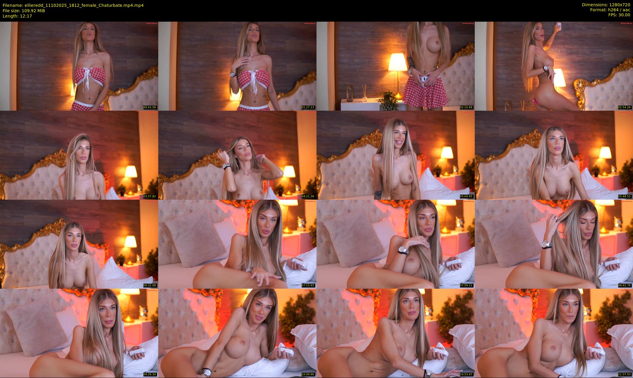 ellieredd — 13 minute Chaturbate female cam show recording, 720p, Oct 11, 2025