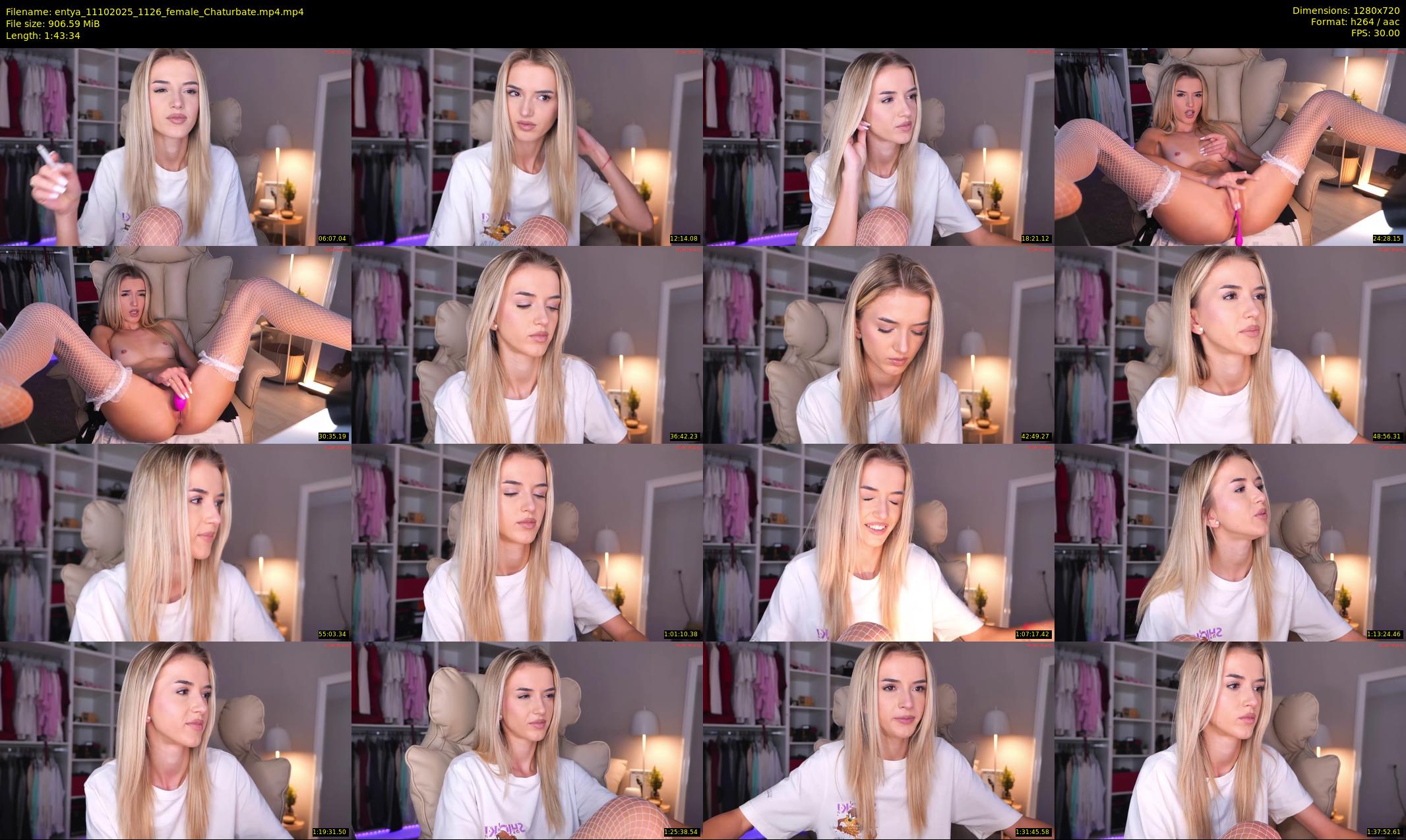 entya — 104 minute Chaturbate female cam show recording, 720p, Oct 11, 2025