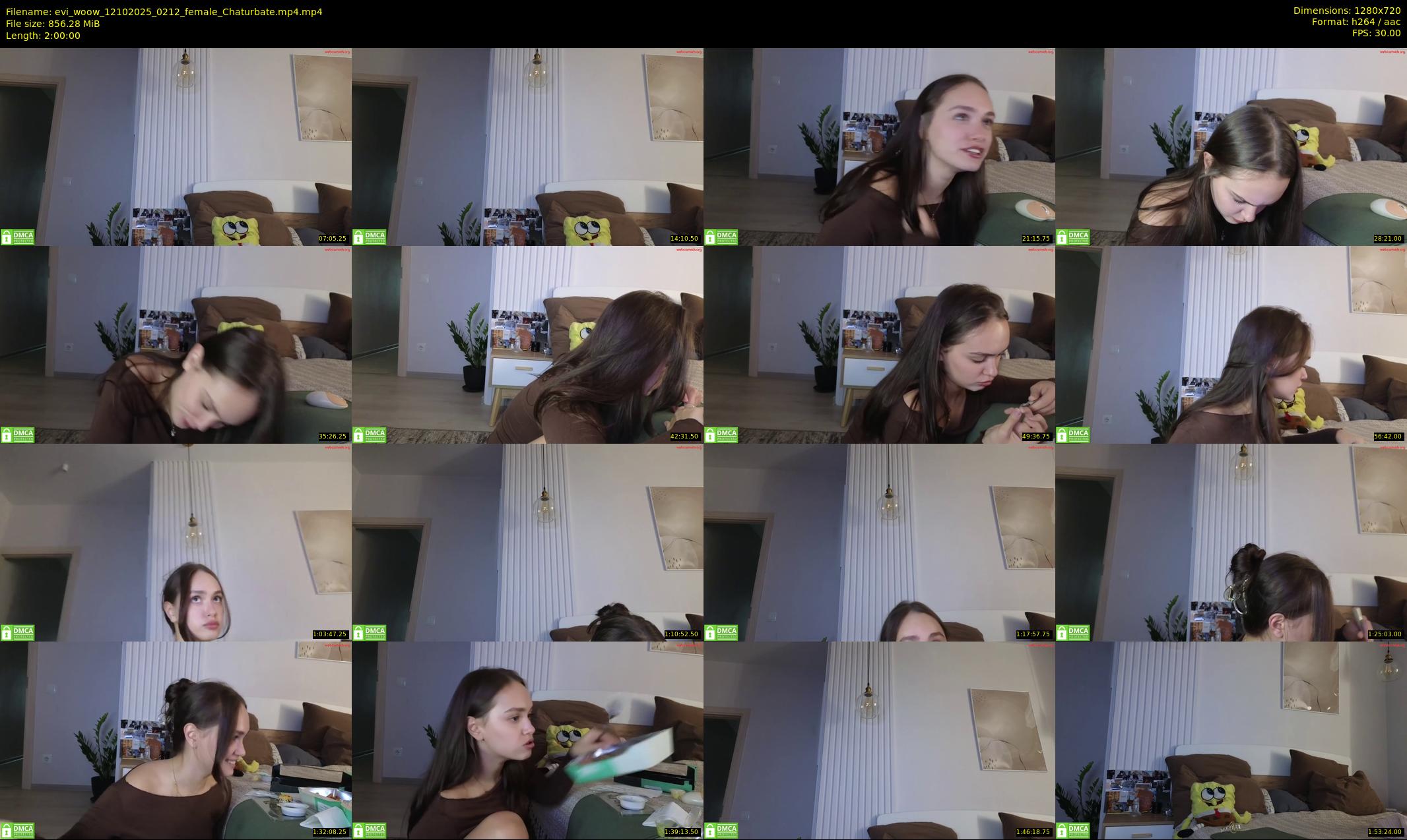 evi_woow — 120 minute Chaturbate female cam show recording, 720p, Oct 12, 2025