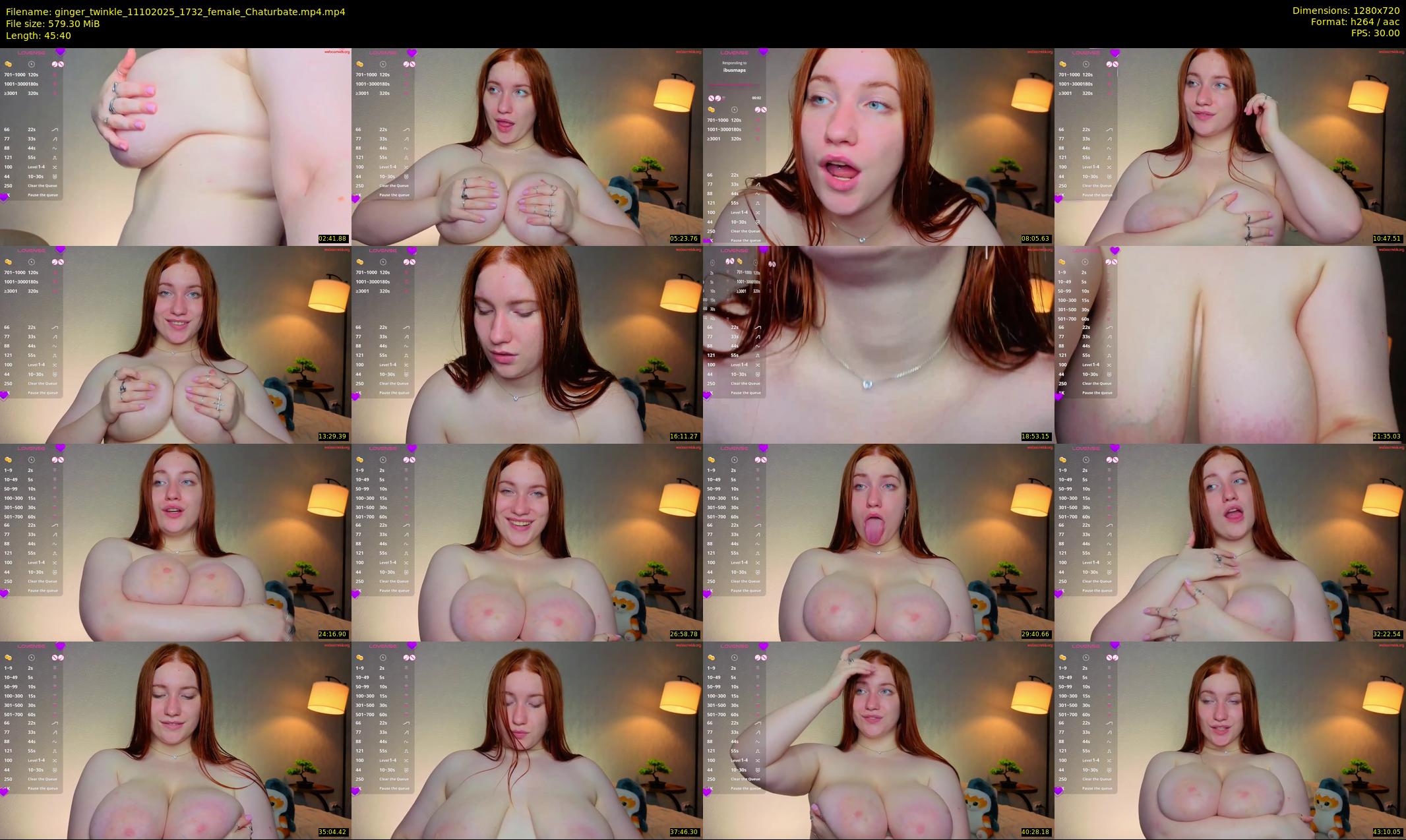 ginger_twinkle — 46 minute Chaturbate female cam show recording, 720p, Oct 11, 2025