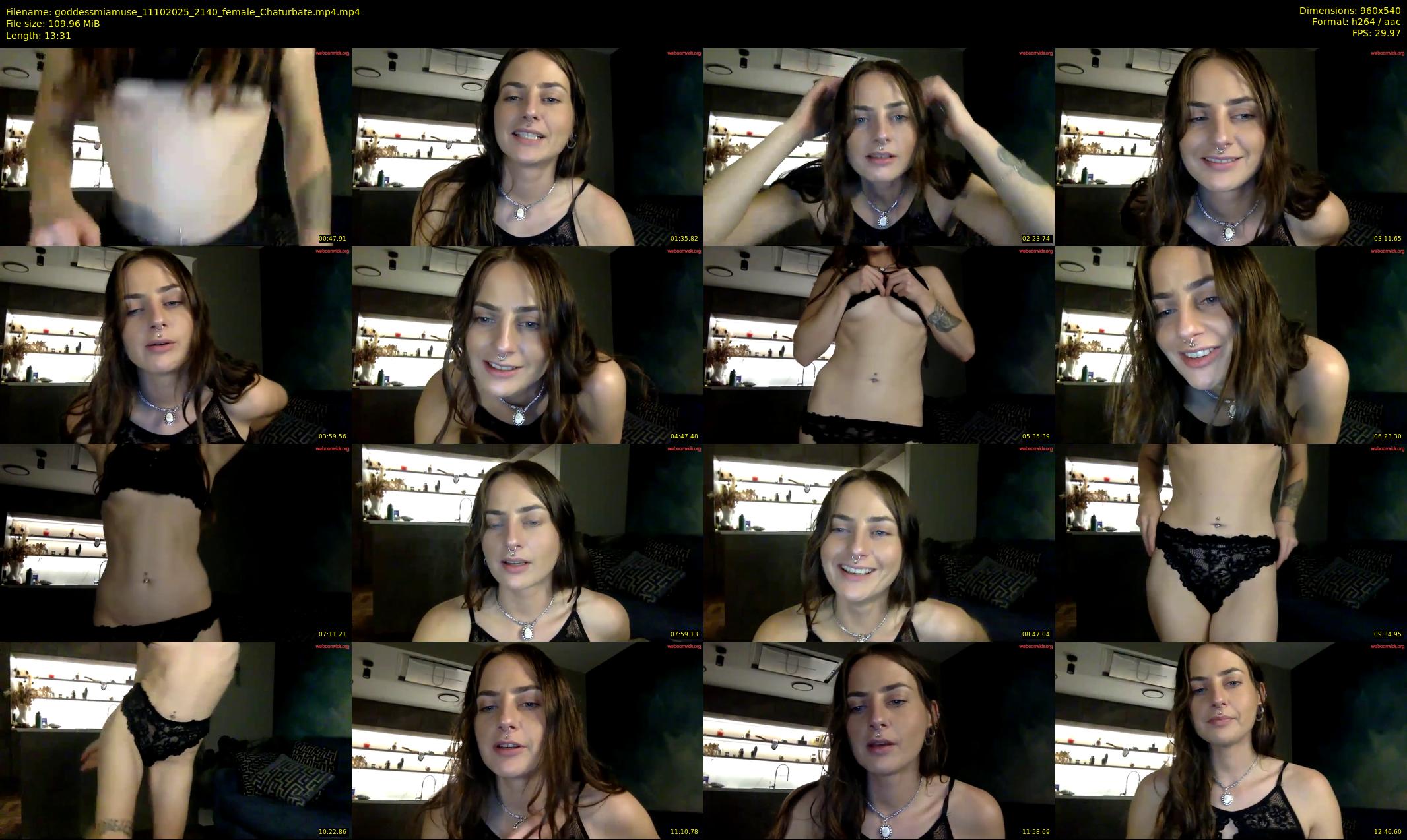 goddessmiamuse — 14 minute Chaturbate female cam show recording, 480p, Oct 11, 2025