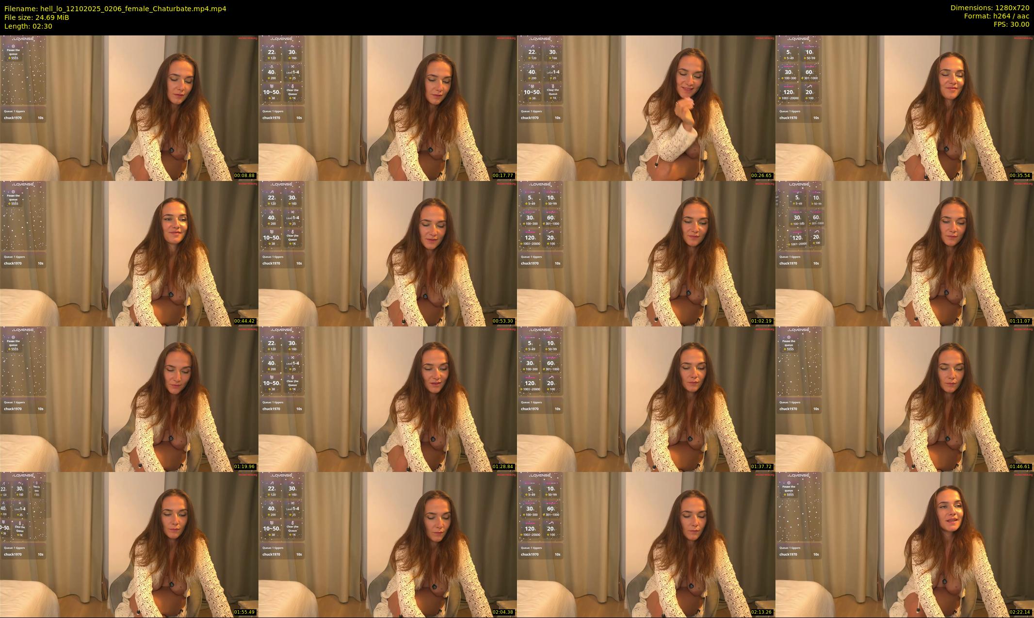 hell_lo — 3 minute Chaturbate female cam show recording, 720p, Oct 12, 2025