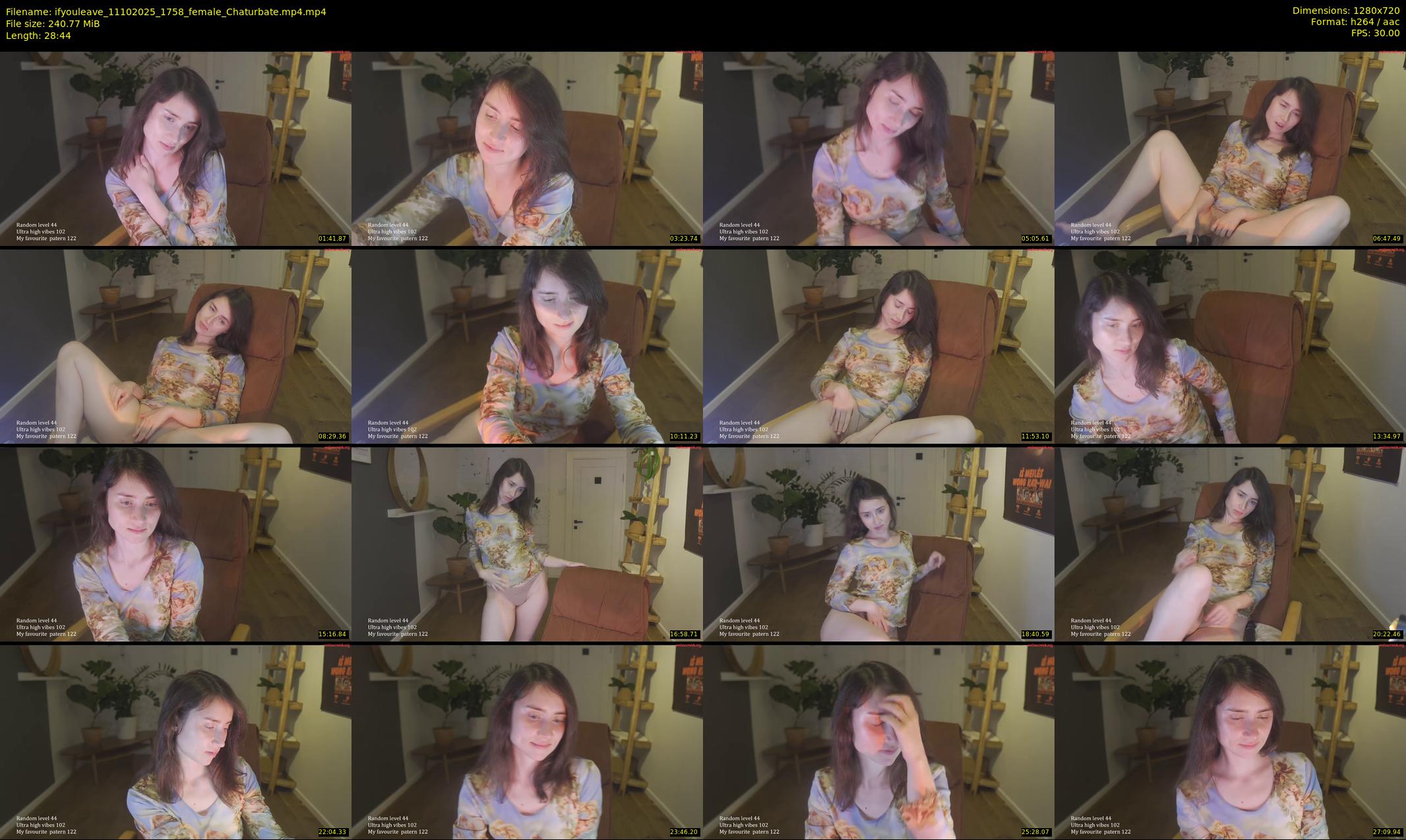 ifyouleave — 29 minute Chaturbate female cam show recording, 720p, Oct 11, 2025
