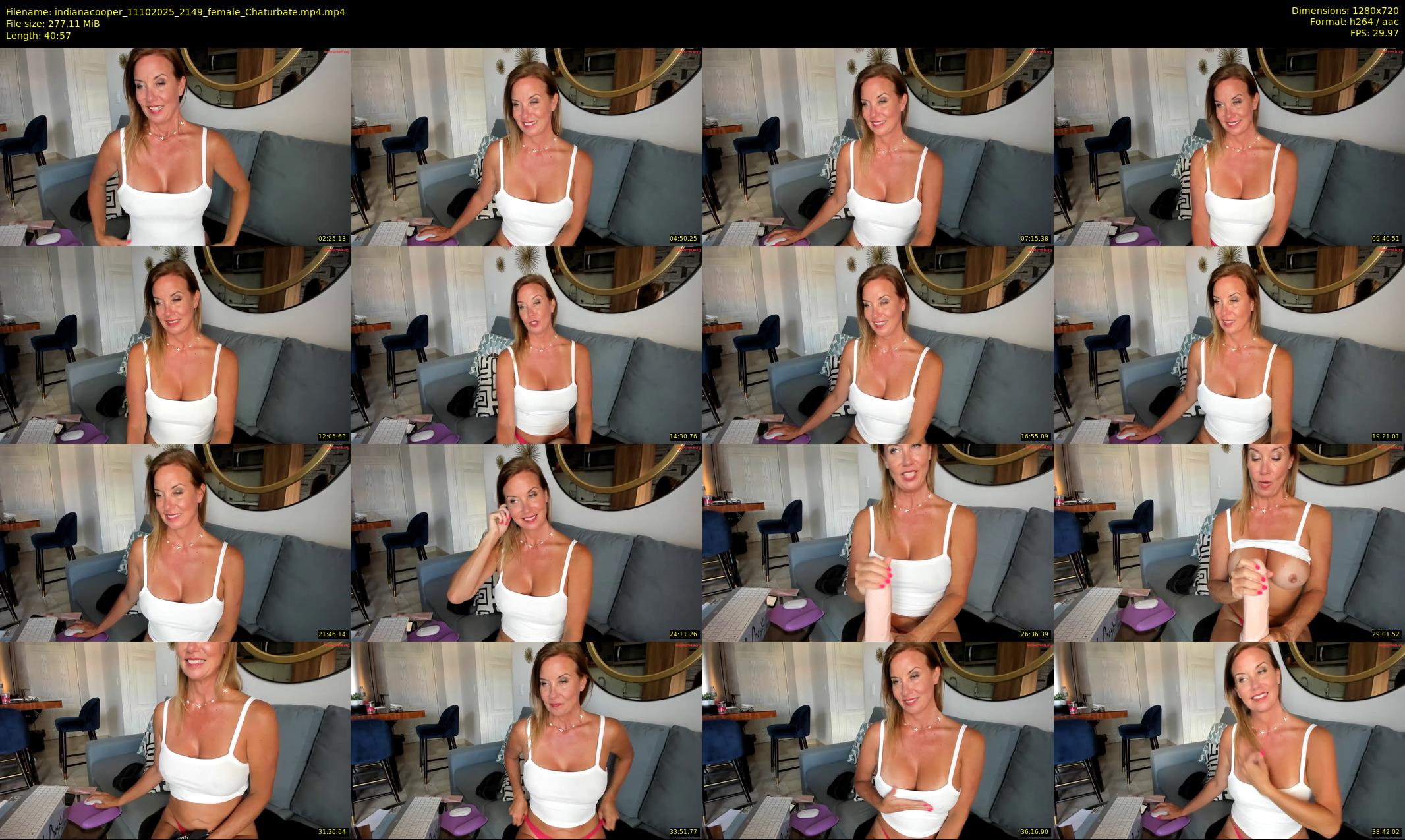 indianacooper — 41 minute Chaturbate female cam show recording, 720p, Oct 11, 2025