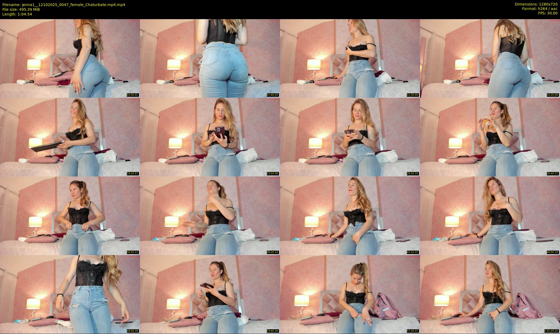 jenna1_ — 65 minute Chaturbate female cam show recording, 720p, Oct 12, 2025