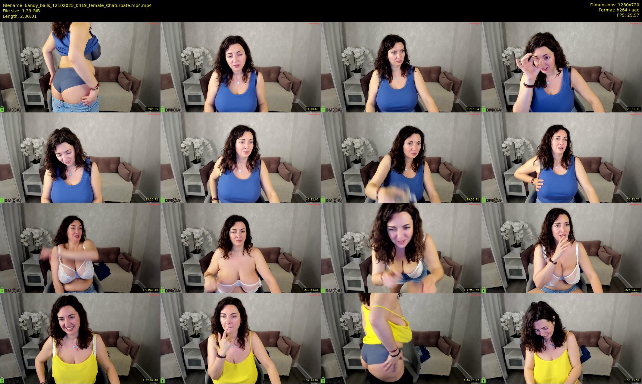 kandy_balls — 121 minute Chaturbate female cam show recording, 720p, Oct 12, 2025