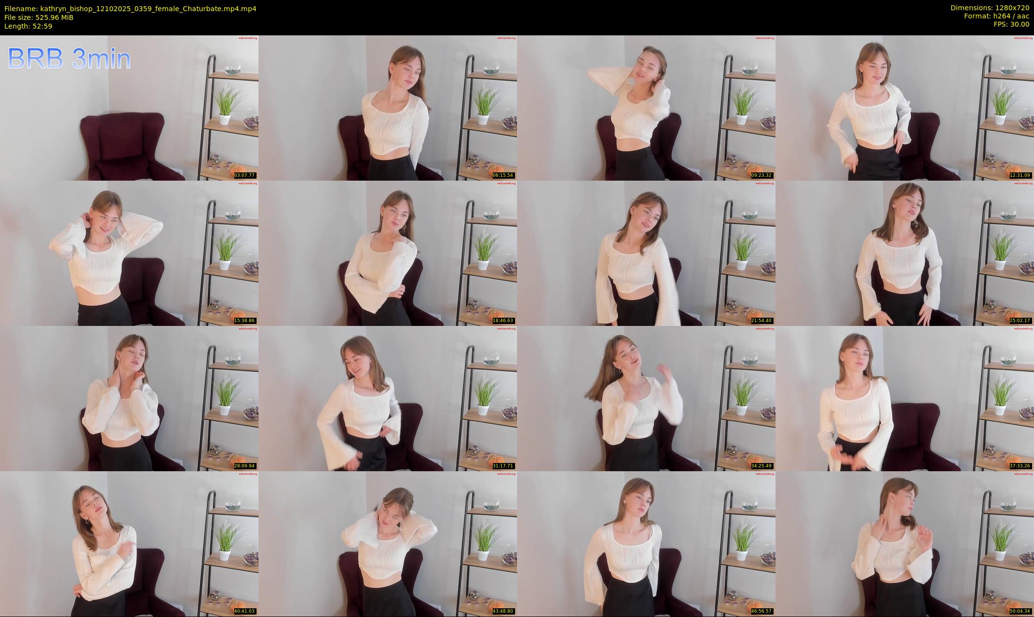 kathryn_bishop — 53 minute Chaturbate female cam show recording, 720p, Oct 12, 2025