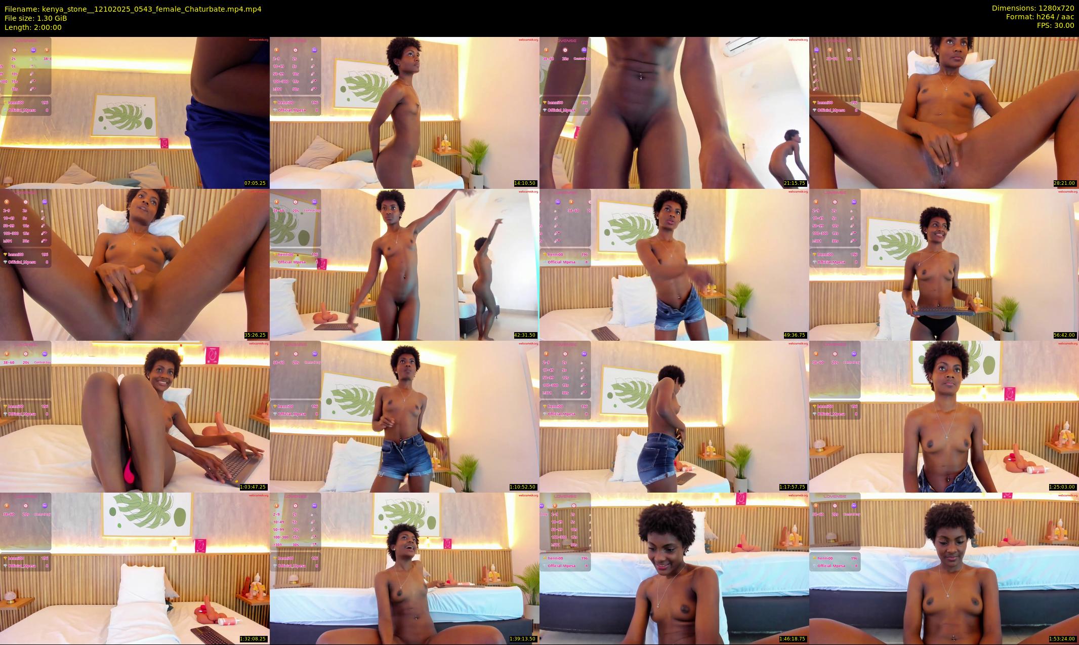 kenya_stone_ — 120 minute Chaturbate female cam show recording, 720p, Oct 12, 2025