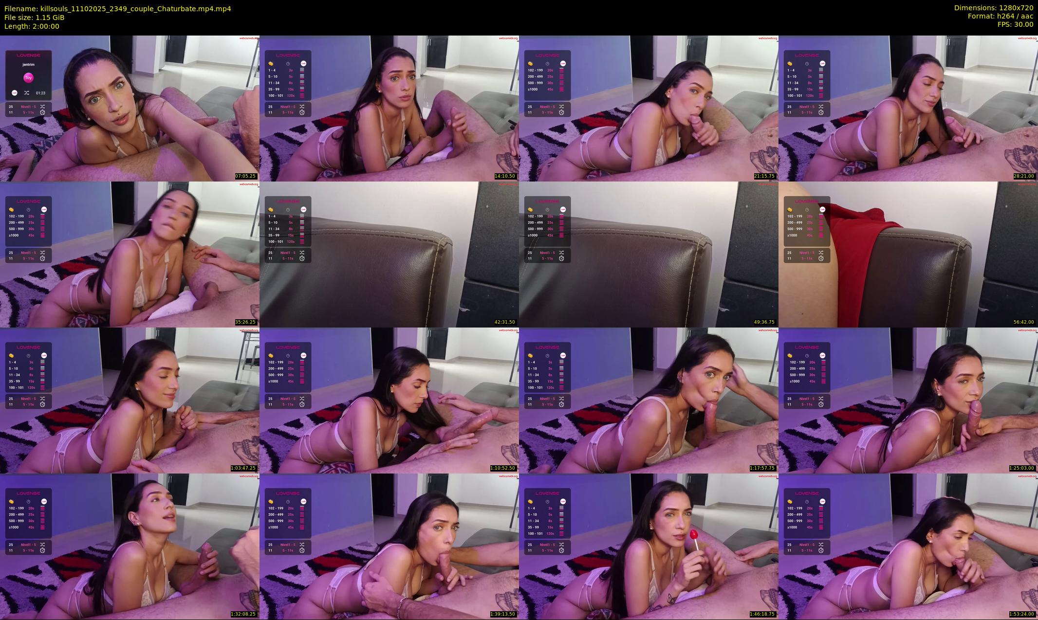 killsouls — 120 minute Chaturbate couple cam show recording, 720p, Oct 11, 2025