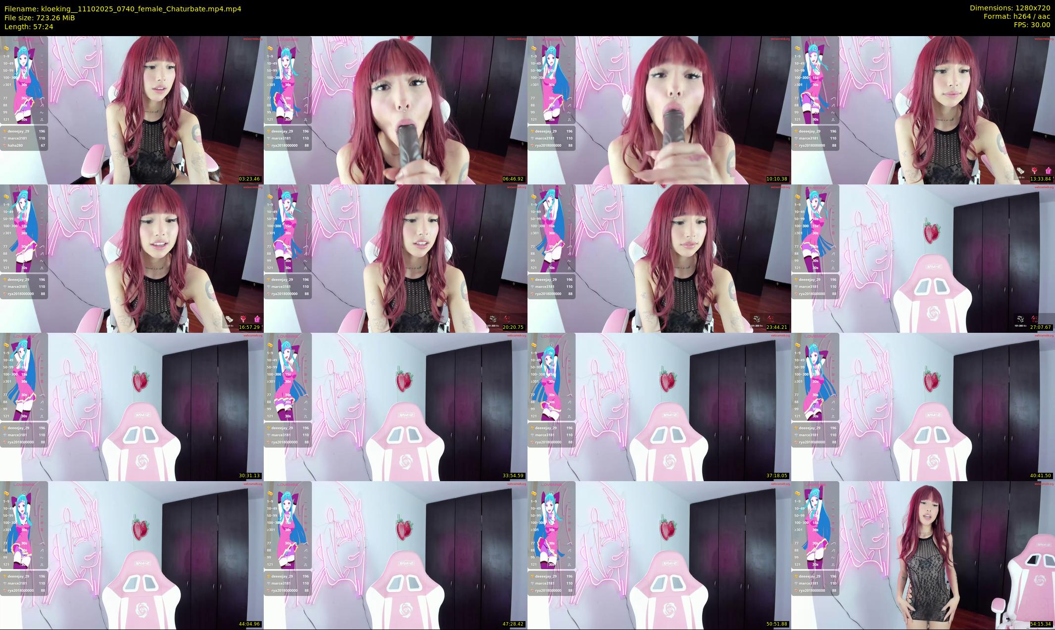 kloeking_ — 58 minute Chaturbate female cam show recording, 720p, Oct 11, 2025