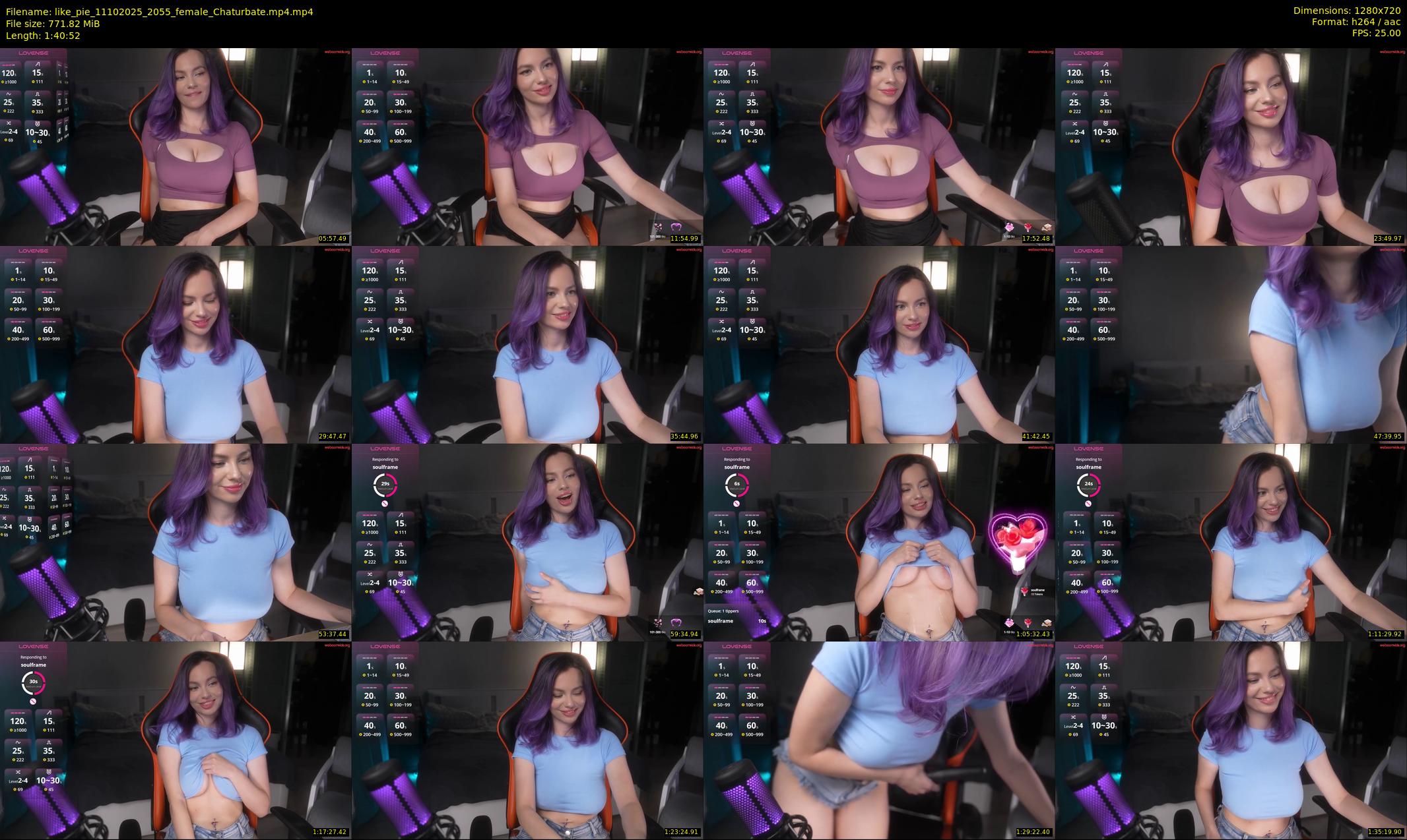 like_pie — 101 minute Chaturbate couple cam show recording, 720p, Oct 11, 2025
