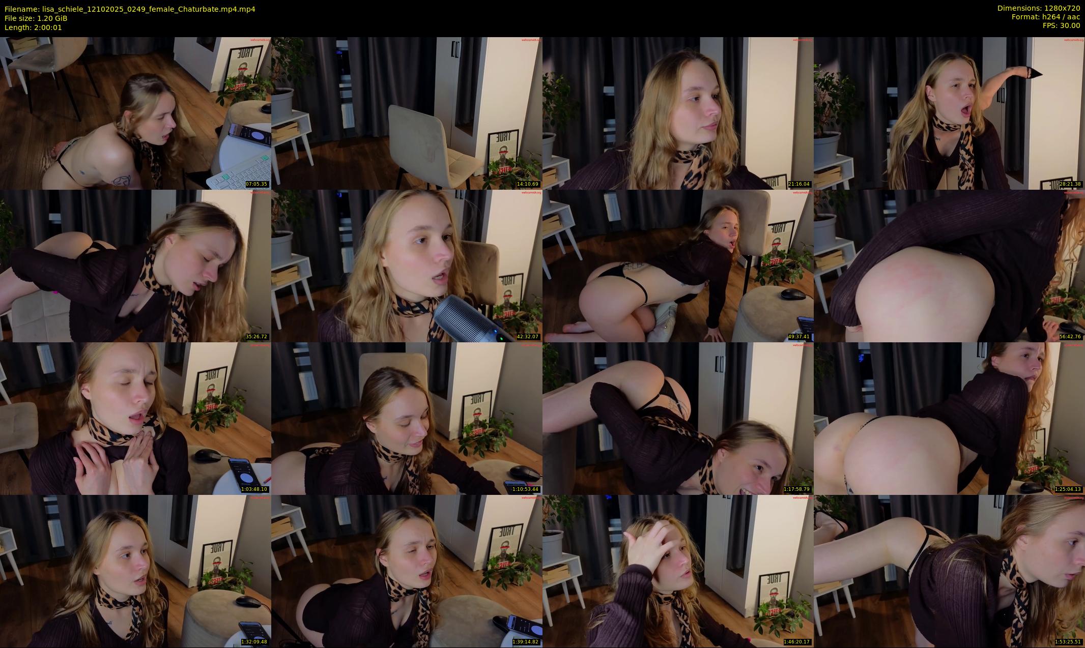 lisa_schiele — 121 minute Chaturbate female cam show recording, 720p, Oct 12, 2025