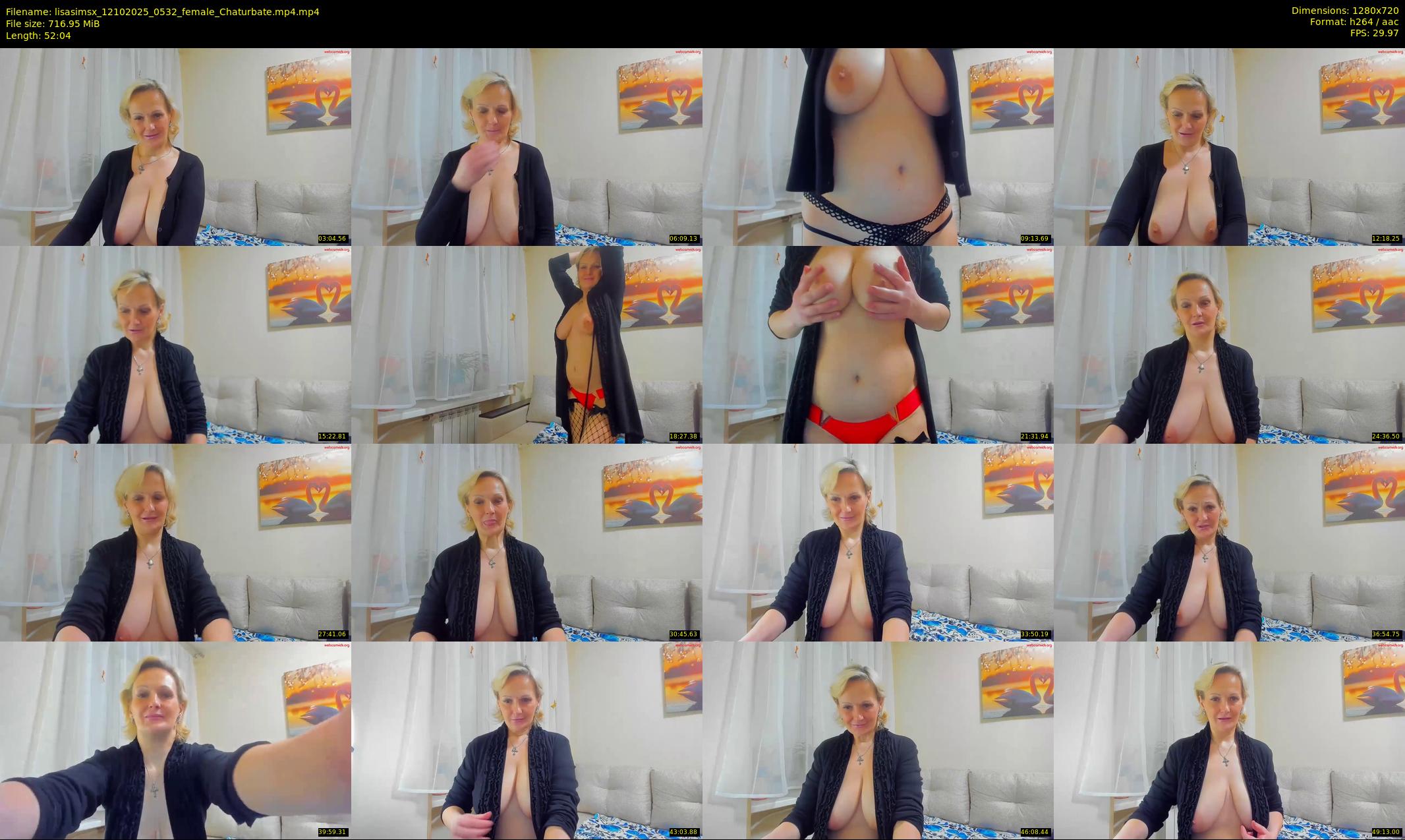 lisasimsx — 53 minute Chaturbate female cam show recording, 720p, Oct 12, 2025