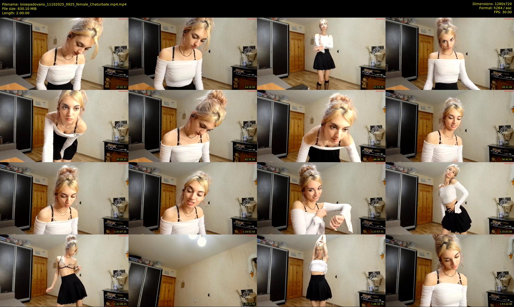 loisepadovano — 120 minute Chaturbate female cam show recording, 720p, Oct 11, 2025