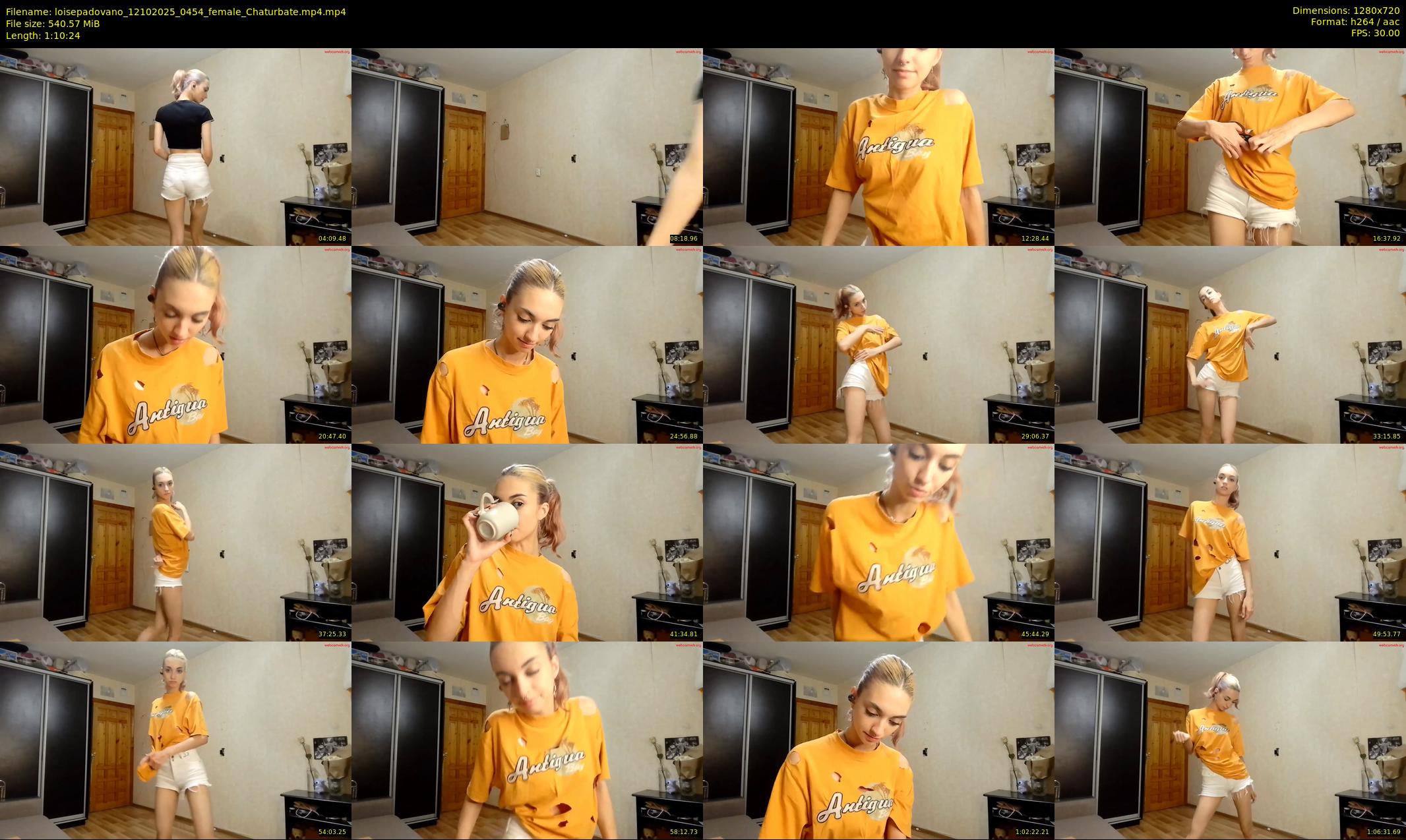 loisepadovano — 71 minute Chaturbate female cam show recording, 720p, Oct 12, 2025