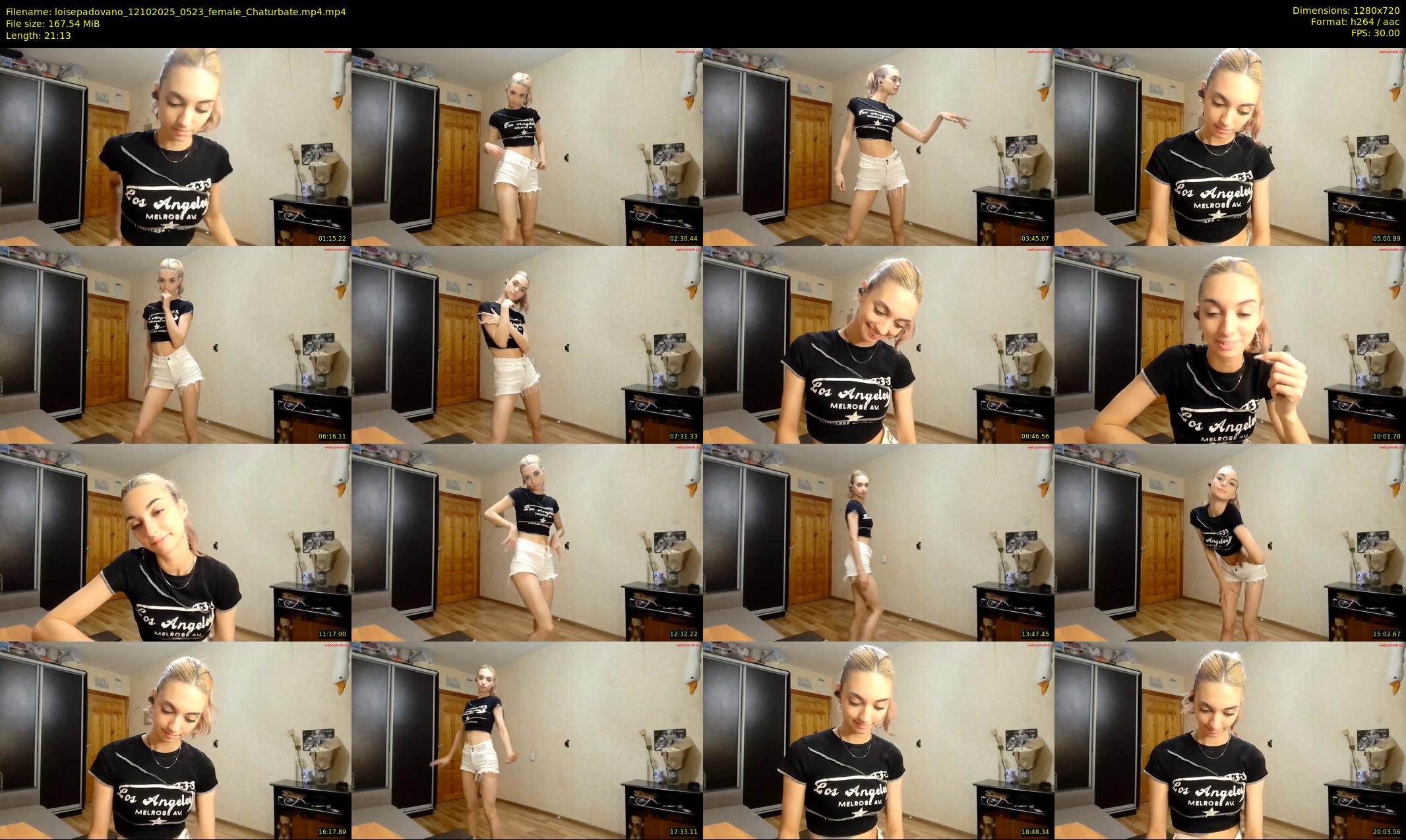 loisepadovano — 22 minute Chaturbate female cam show recording, 720p, Oct 12, 2025