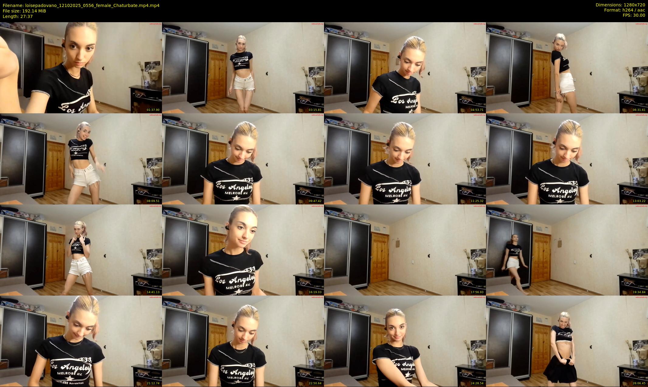 loisepadovano — 28 minute Chaturbate female cam show recording, 720p, Oct 12, 2025