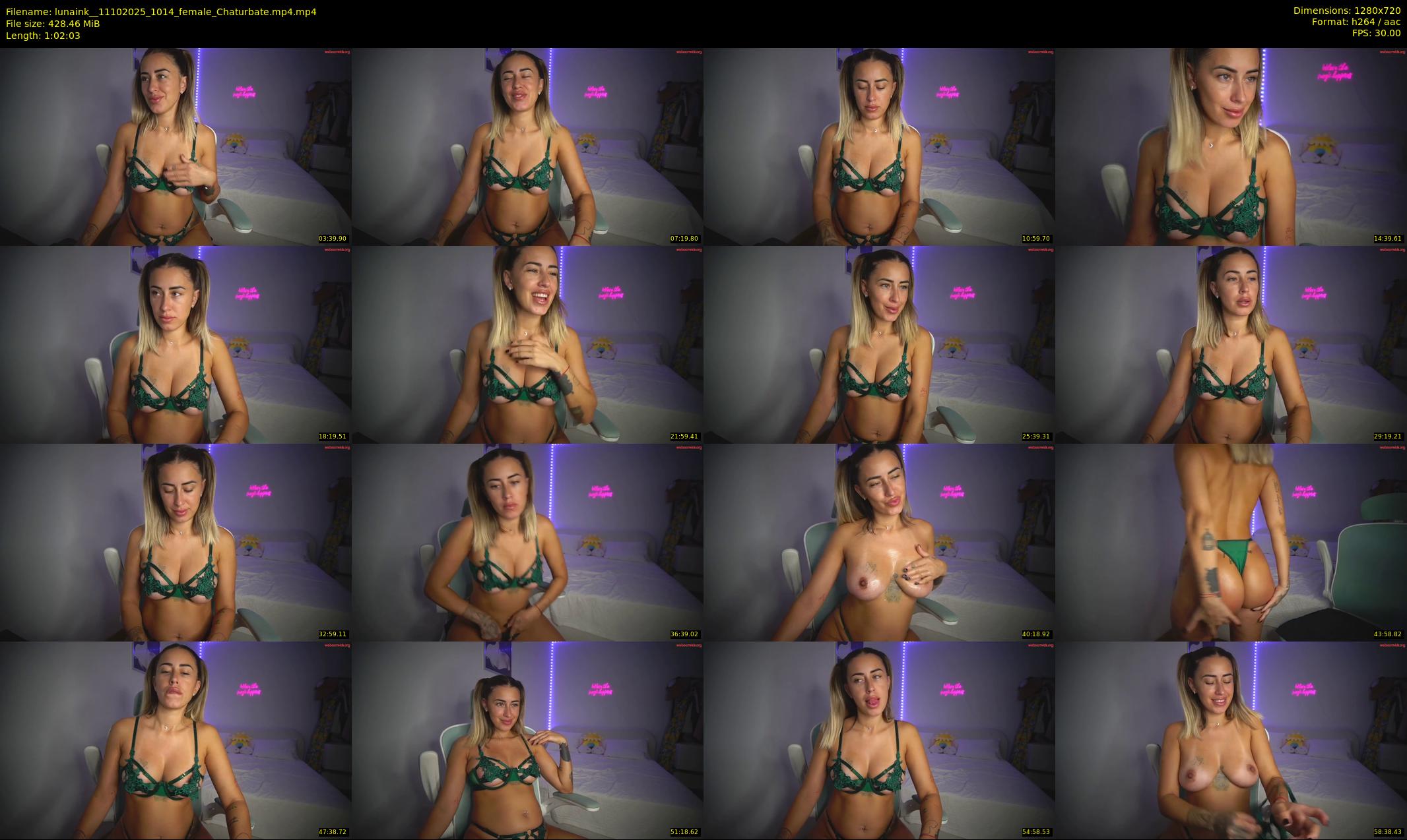 lunaink_ — 63 minute Chaturbate female cam show recording, 720p, Oct 11, 2025