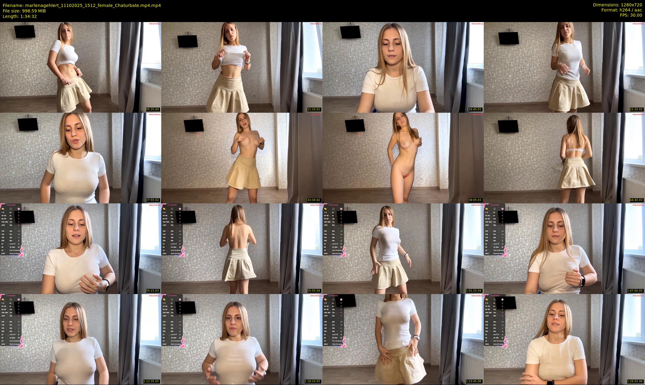 marlenagehlert — 95 minute Chaturbate female cam show recording, 720p, Oct 11, 2025