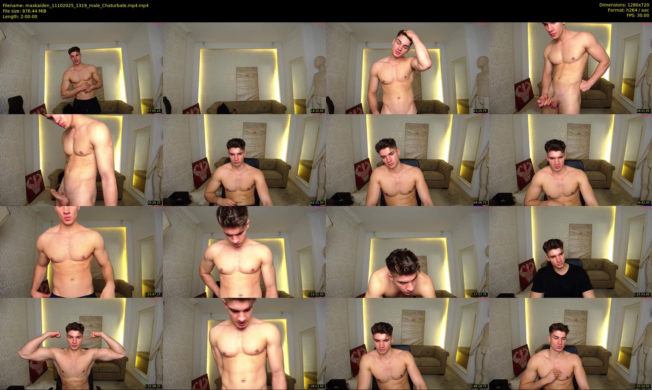 maxkaiden — 120 minute Chaturbate male cam show recording, 720p, Oct 11, 2025