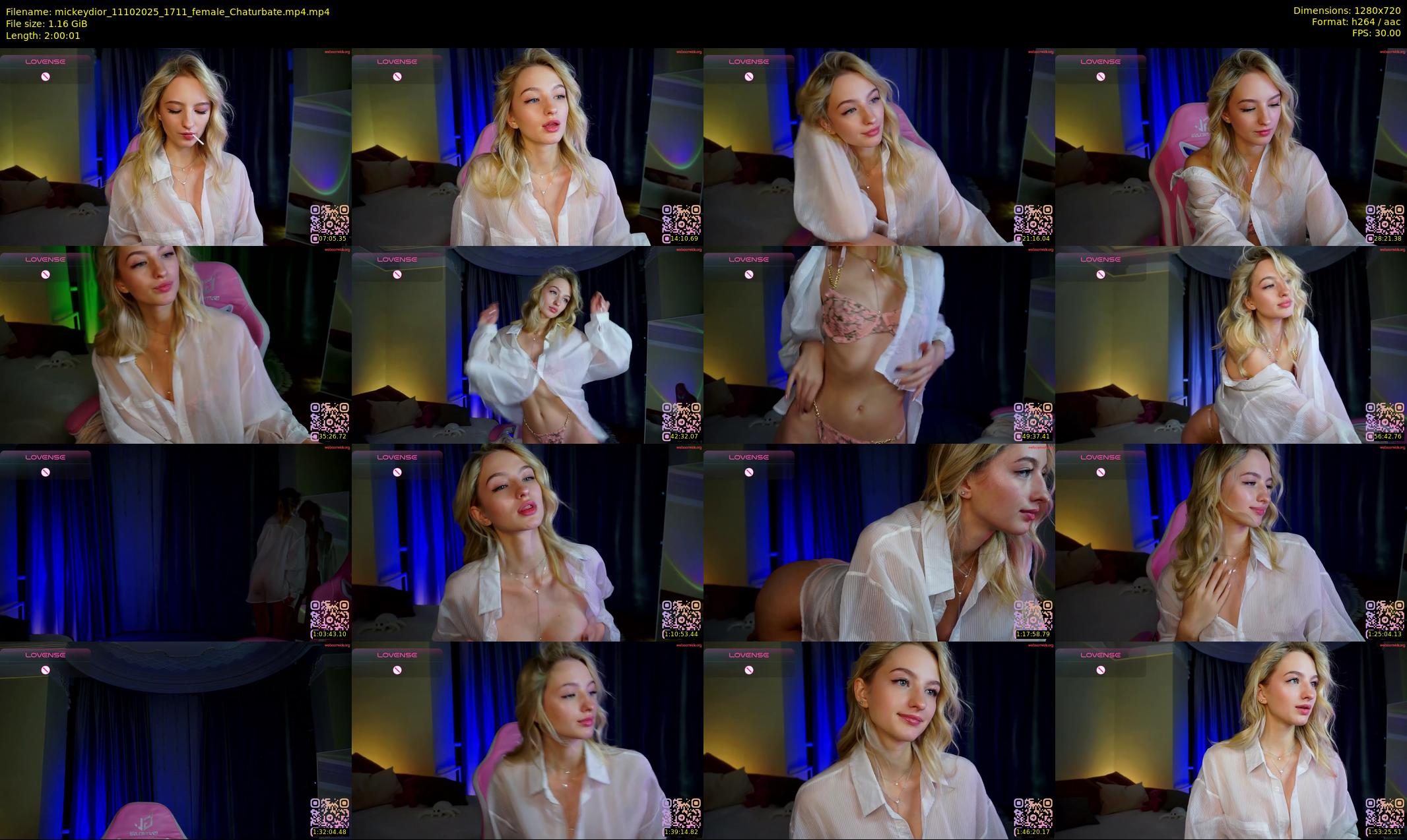 mickeydior — 121 minute Chaturbate female cam show recording, 720p, Oct 11, 2025