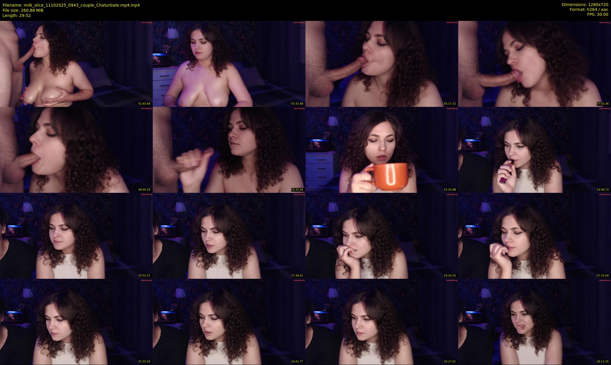 milk_slice — 30 minute Chaturbate couple cam show recording, 720p, Oct 11, 2025