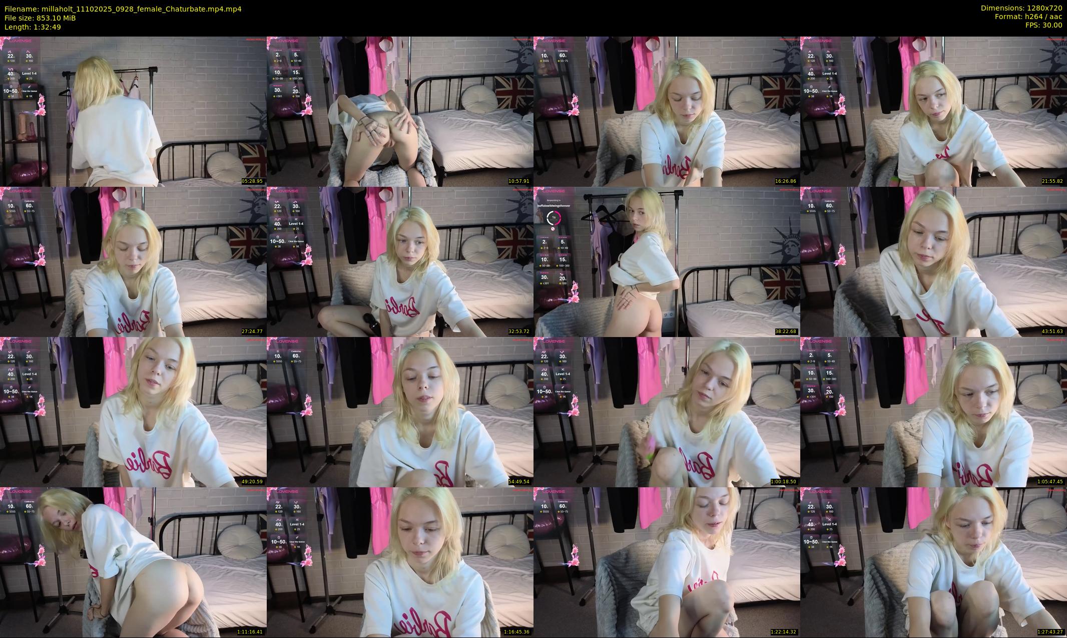 millaholt — 93 minute Chaturbate female cam show recording, 720p, Oct 11, 2025