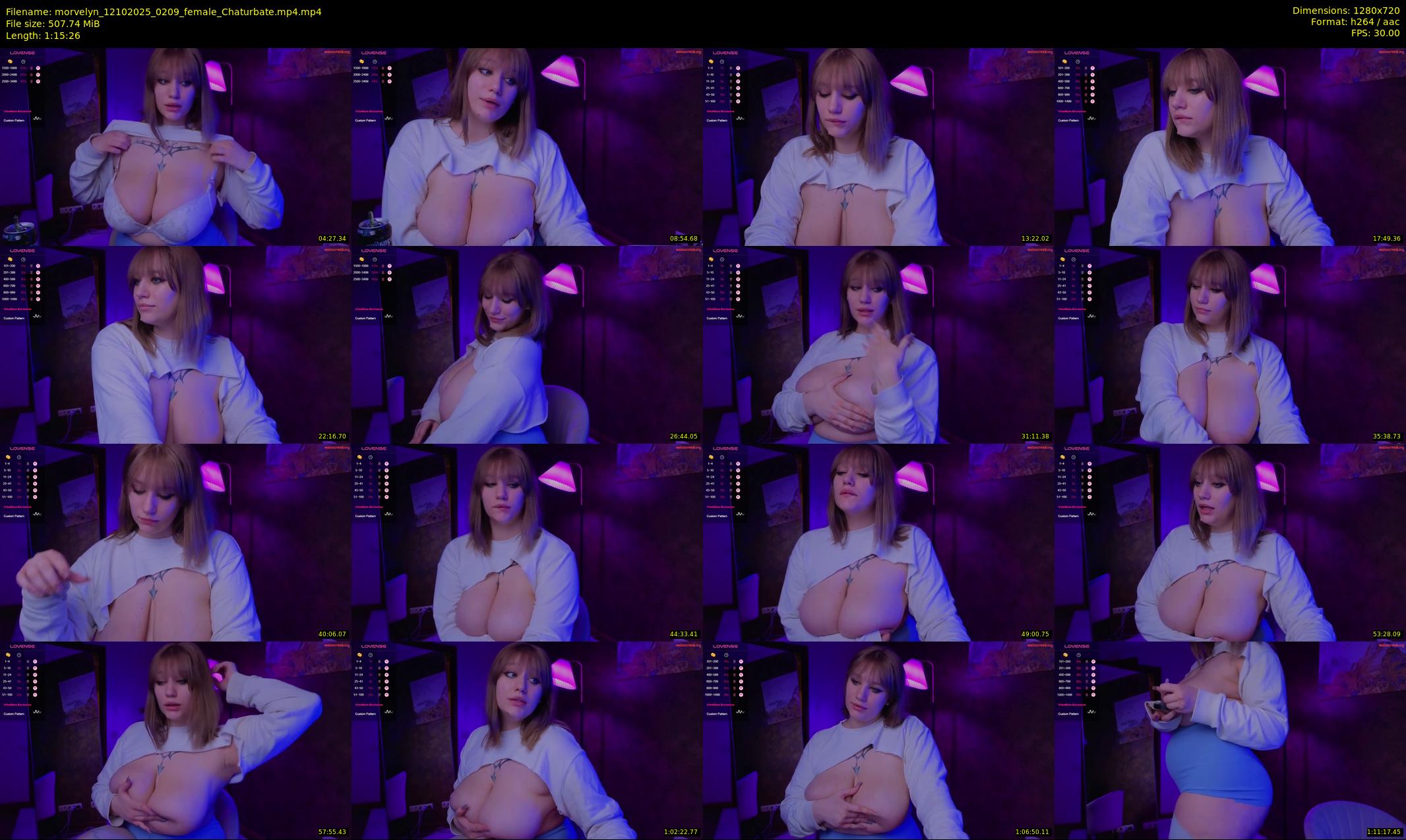 morvelyn — 76 minute Chaturbate female cam show recording, 720p, Oct 12, 2025