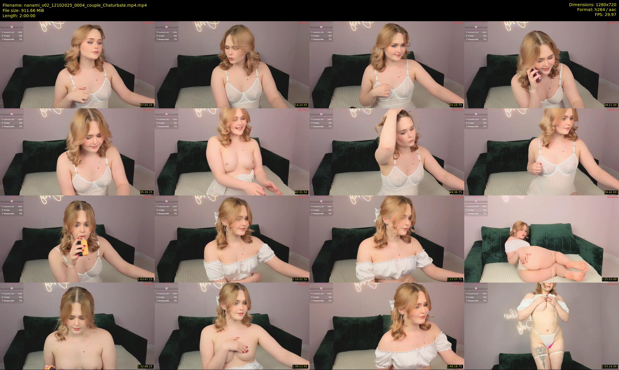 nanami_v02 — 120 minute Chaturbate couple cam show recording, 720p, Oct 12, 2025