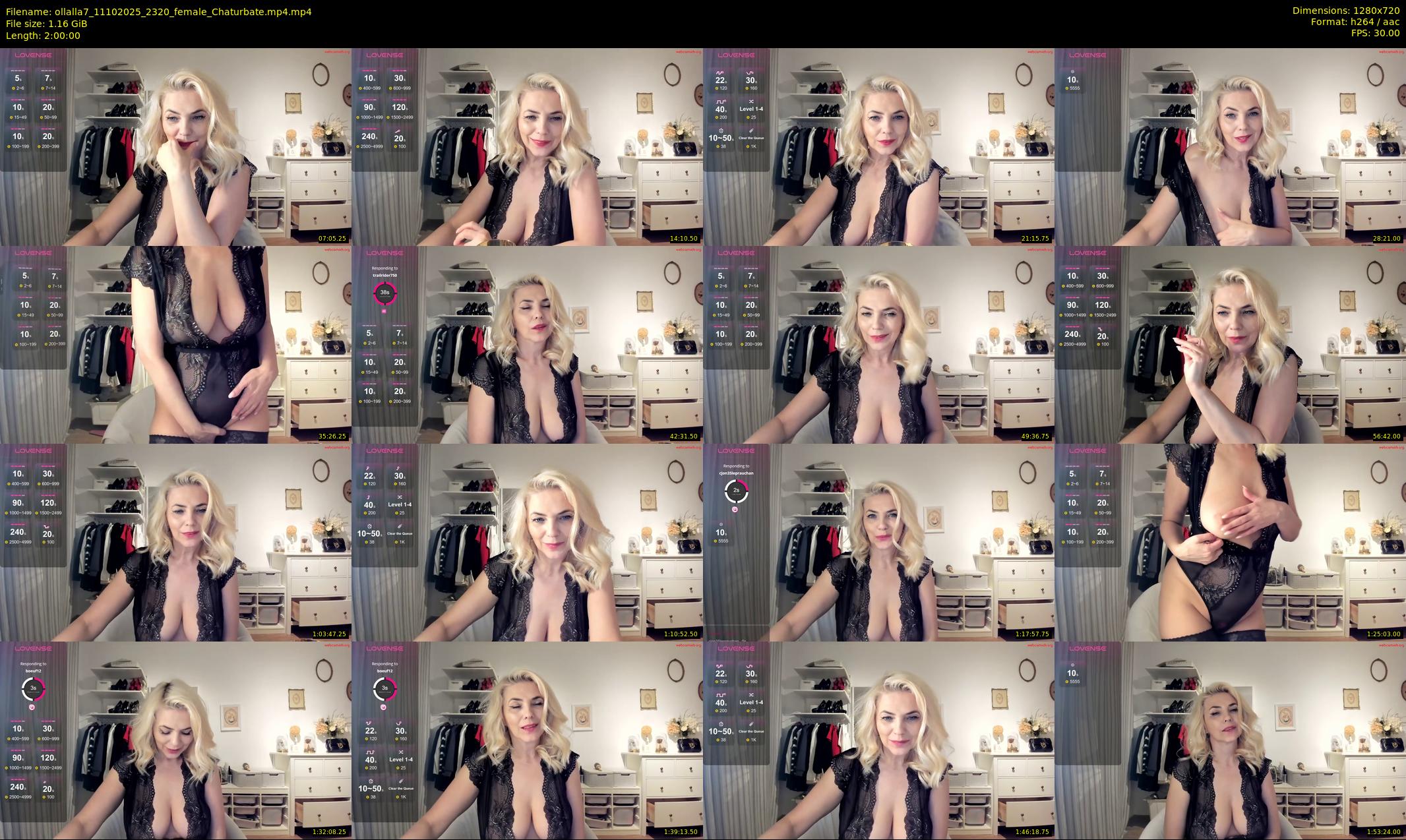 ollalla7 — 120 minute Chaturbate female cam show recording, 720p, Oct 11, 2025