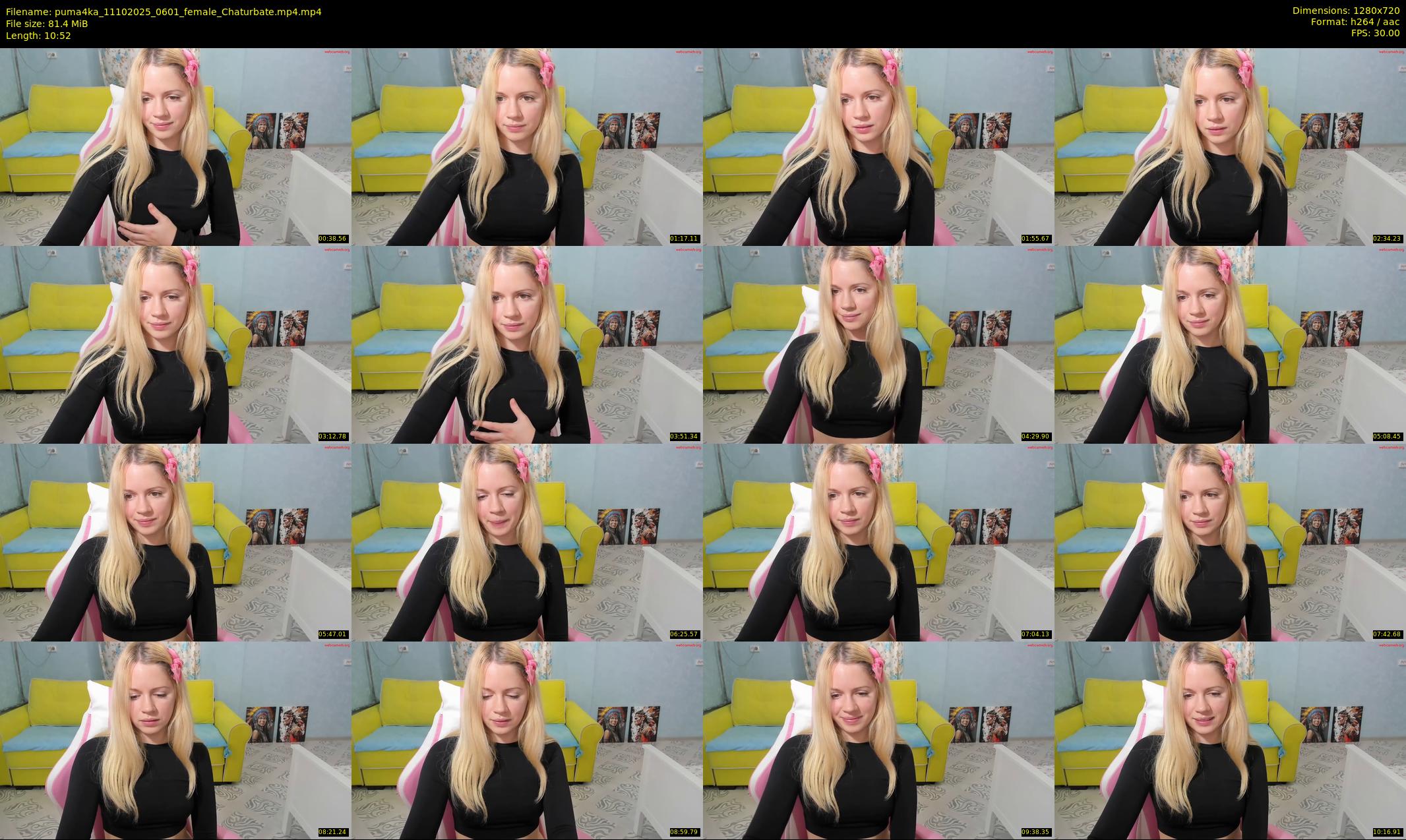 puma4ka — 11 minute Chaturbate female cam show recording, 720p, Oct 11, 2025