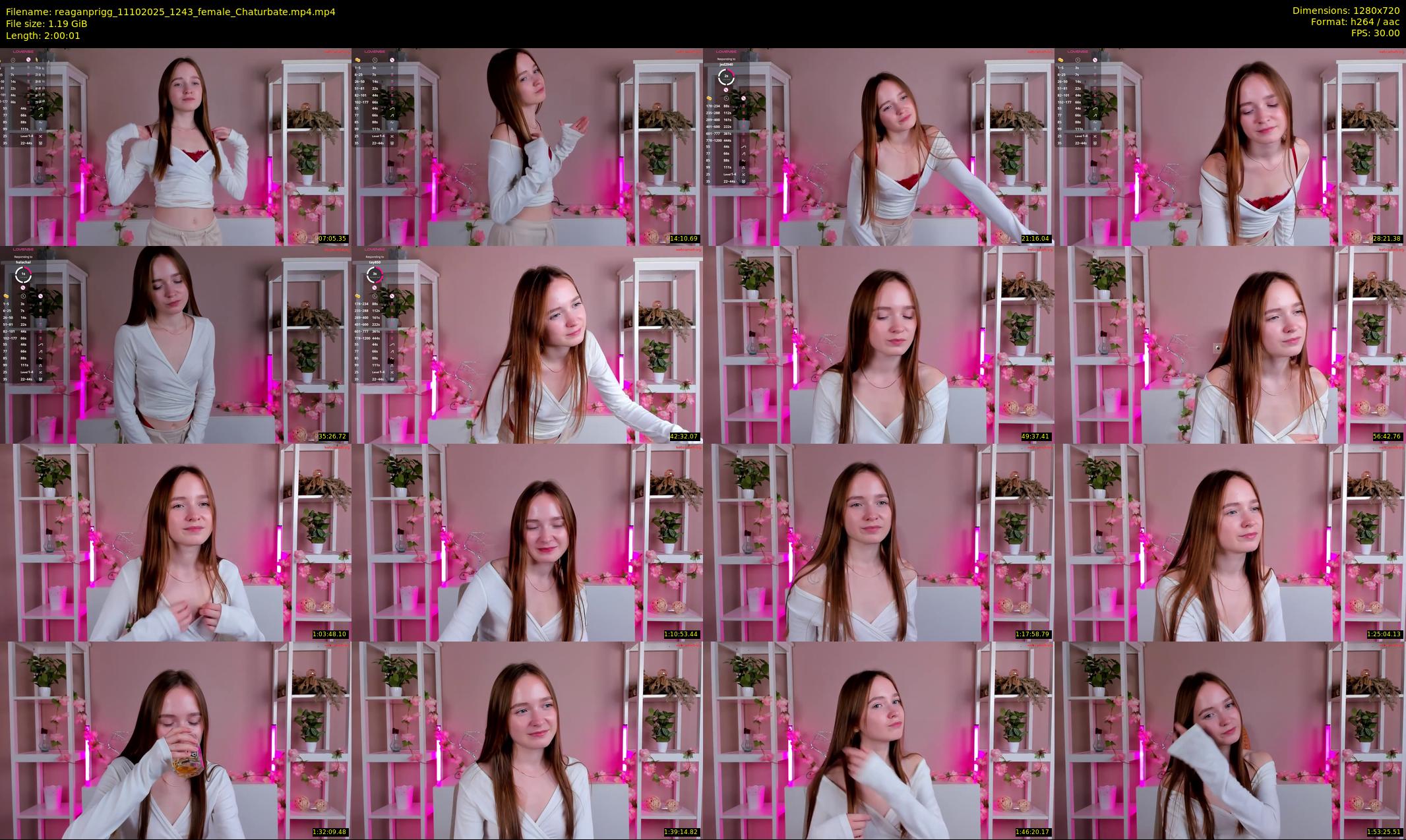 reaganprigg — 121 minute Chaturbate female cam show recording, 720p, Oct 11, 2025