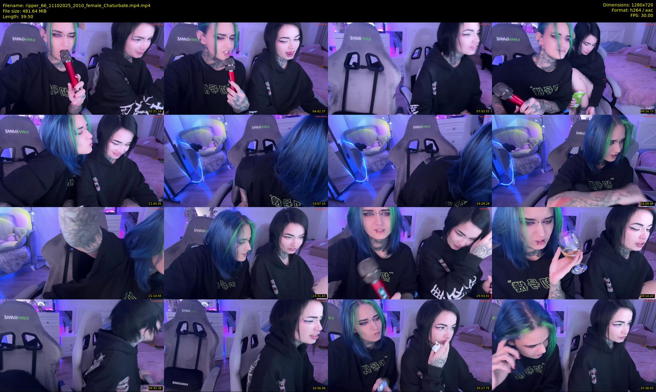 ripper_66 — 40 minute Chaturbate female cam show recording, 720p, Oct 11, 2025