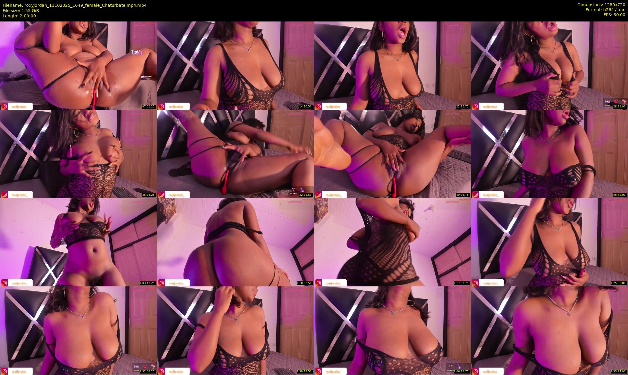 roxyjordan — 120 minute Chaturbate female cam show recording, 720p, Oct 11, 2025