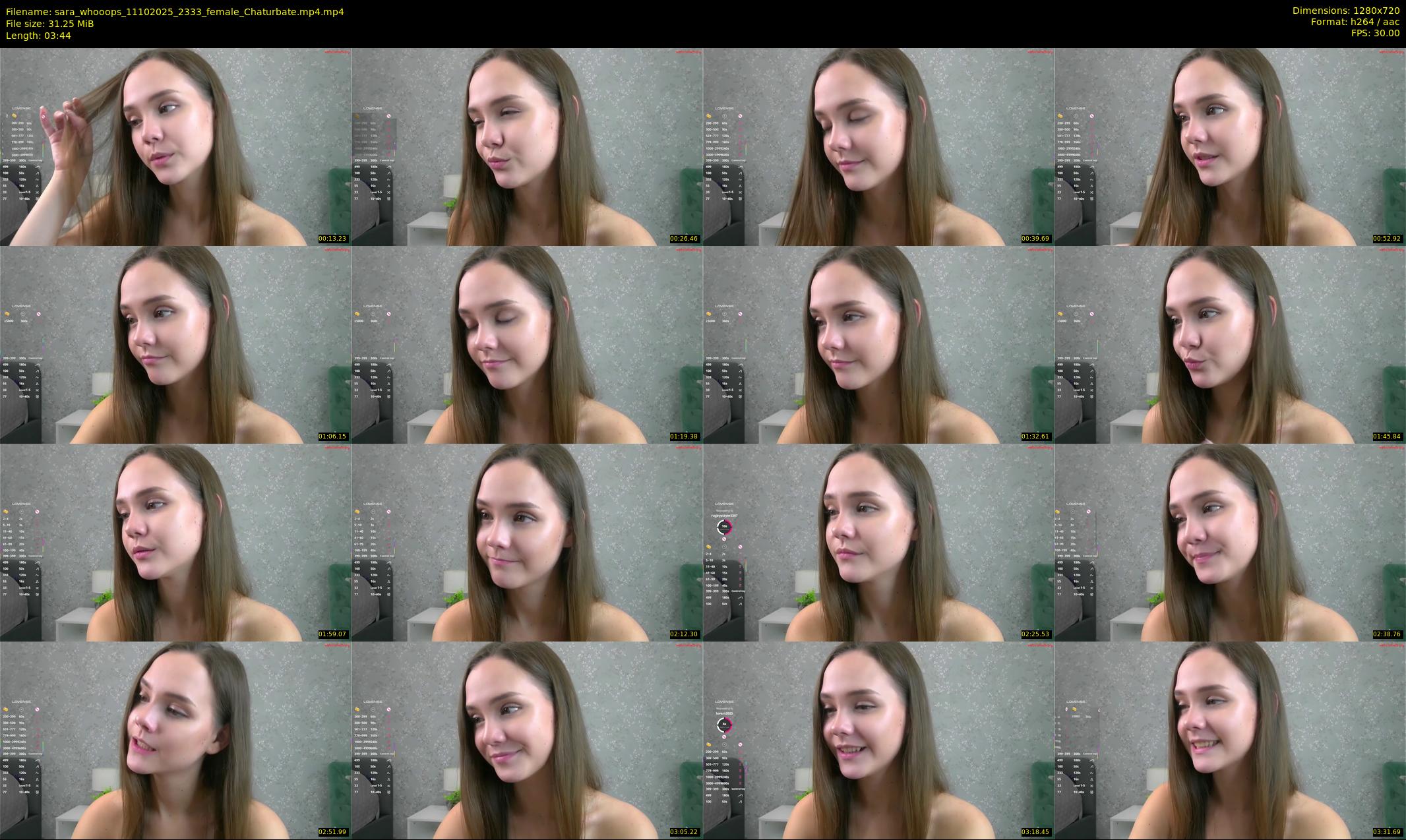 sara_whooops — 4 minute Chaturbate female cam show recording, 720p, Oct 11, 2025