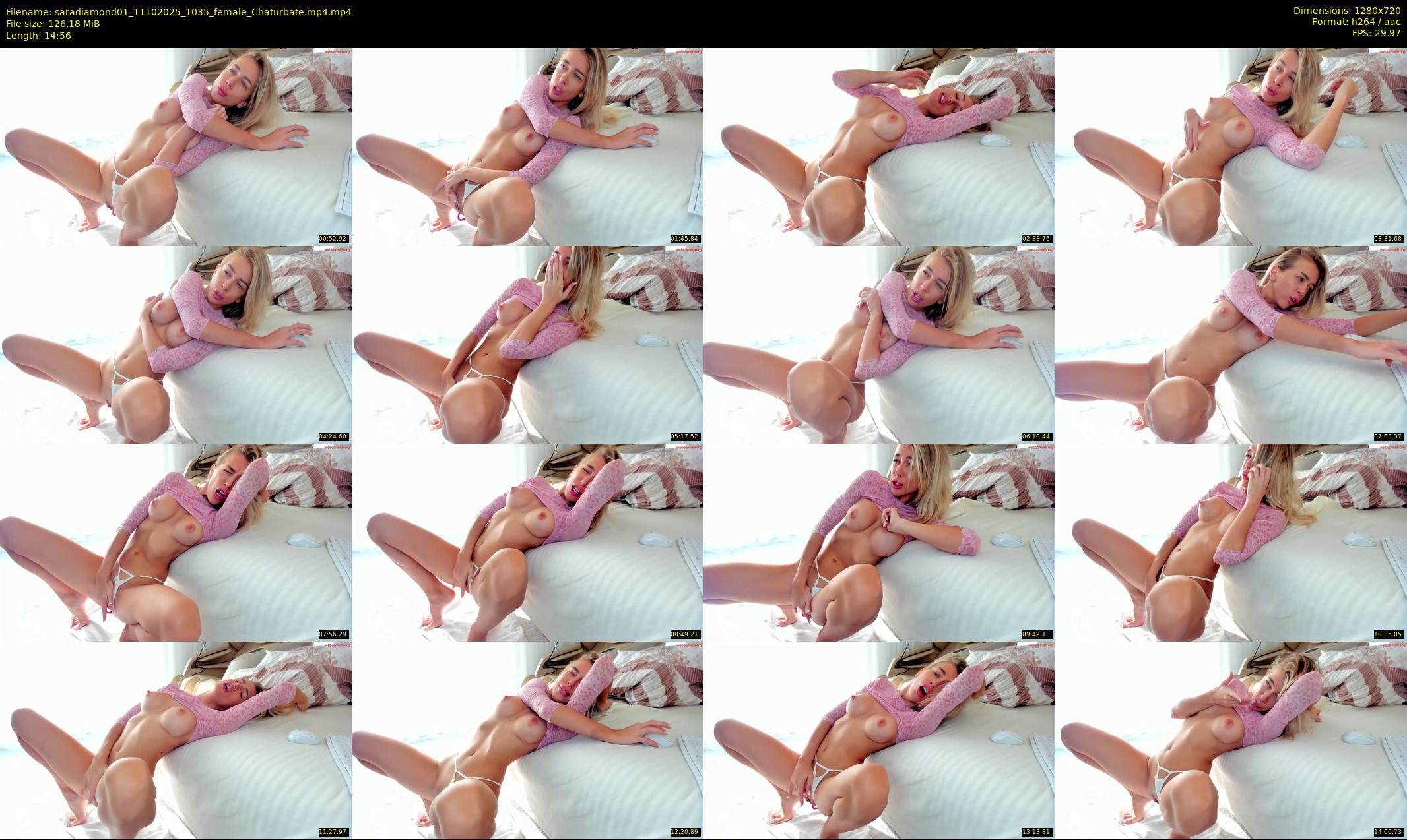 saradiamond01 — 15 minute Chaturbate female cam show recording, 720p, Oct 11, 2025